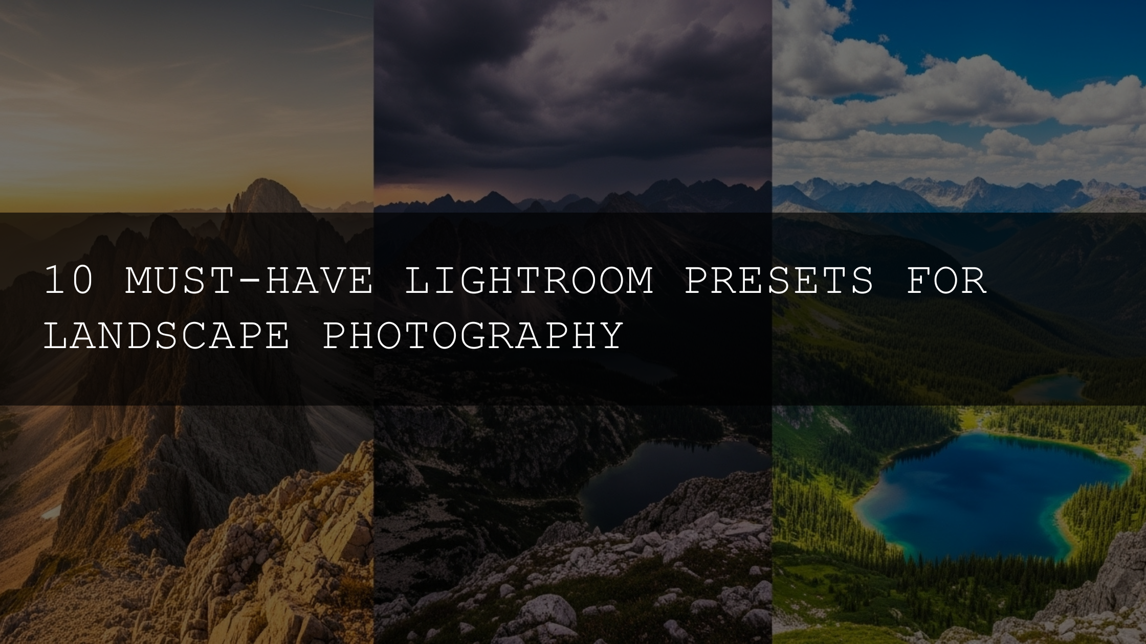 10 Must-Have Lightroom Presets for Landscape Photography - AAA Presets