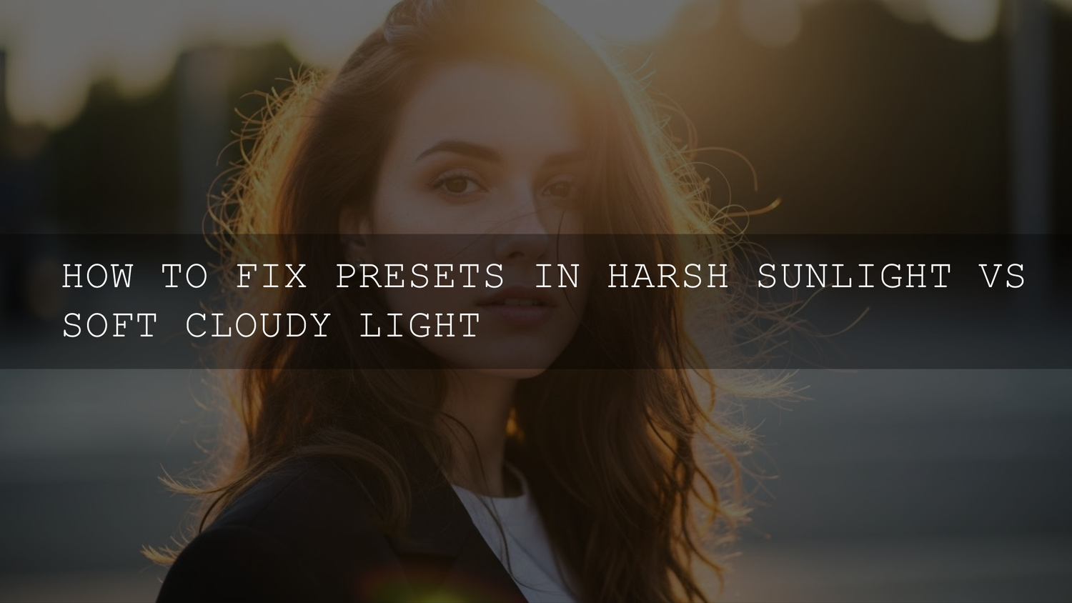 Sun vs. Clouds: Mastering Your Presets for Any Light! - AAA Presets