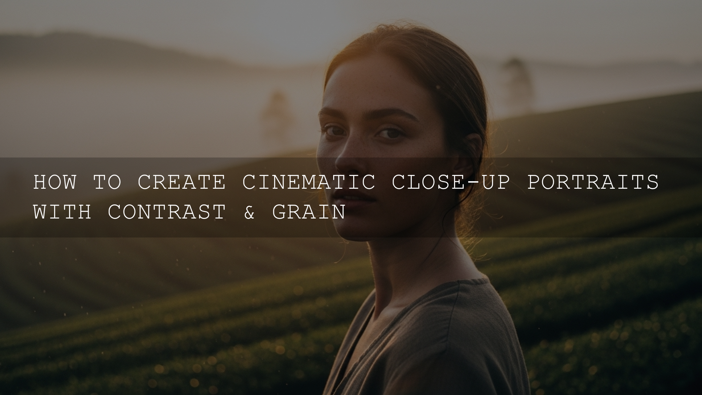 Mastering Cinematic Close-Ups: Elevate Your Portraits with Contrast and Grain