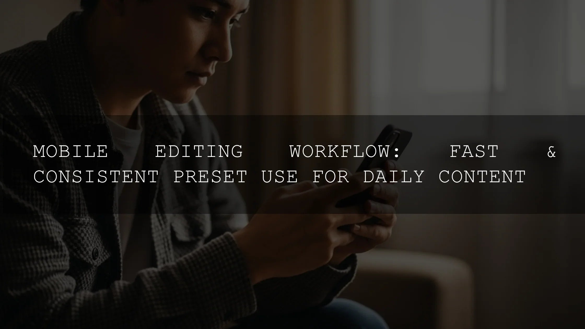 Master Your Mobile Editing Workflow: Fast & Consistent Preset Use for Daily Content