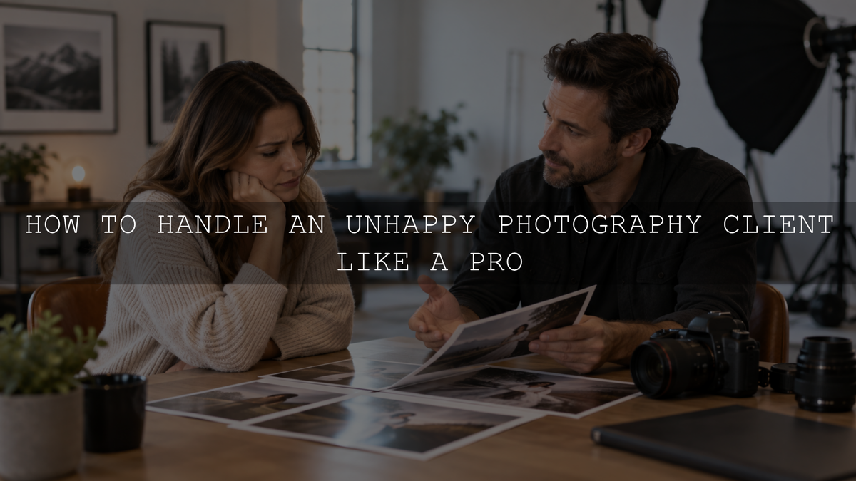 How to Handle an Unhappy Photography Client Like a Pro