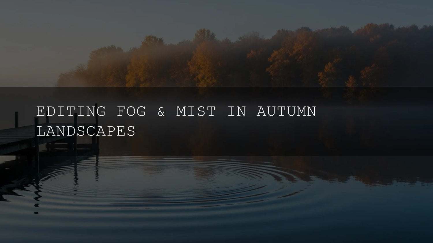 Mastering the Mood: Editing Fog and Mist in Autumn Landscapes - AAA Presets