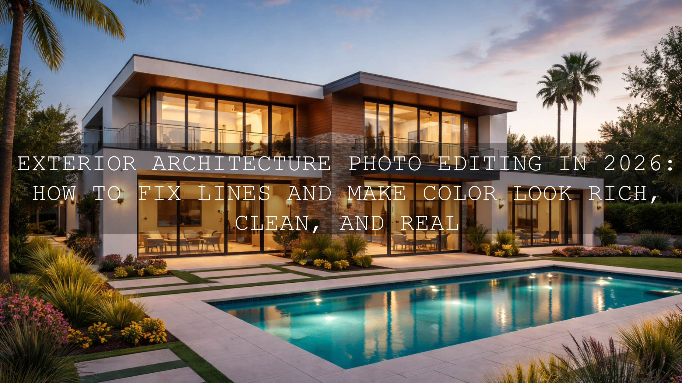 Mastering Exterior Architecture Photography: Straight Lines and Stunning Colors in 2026