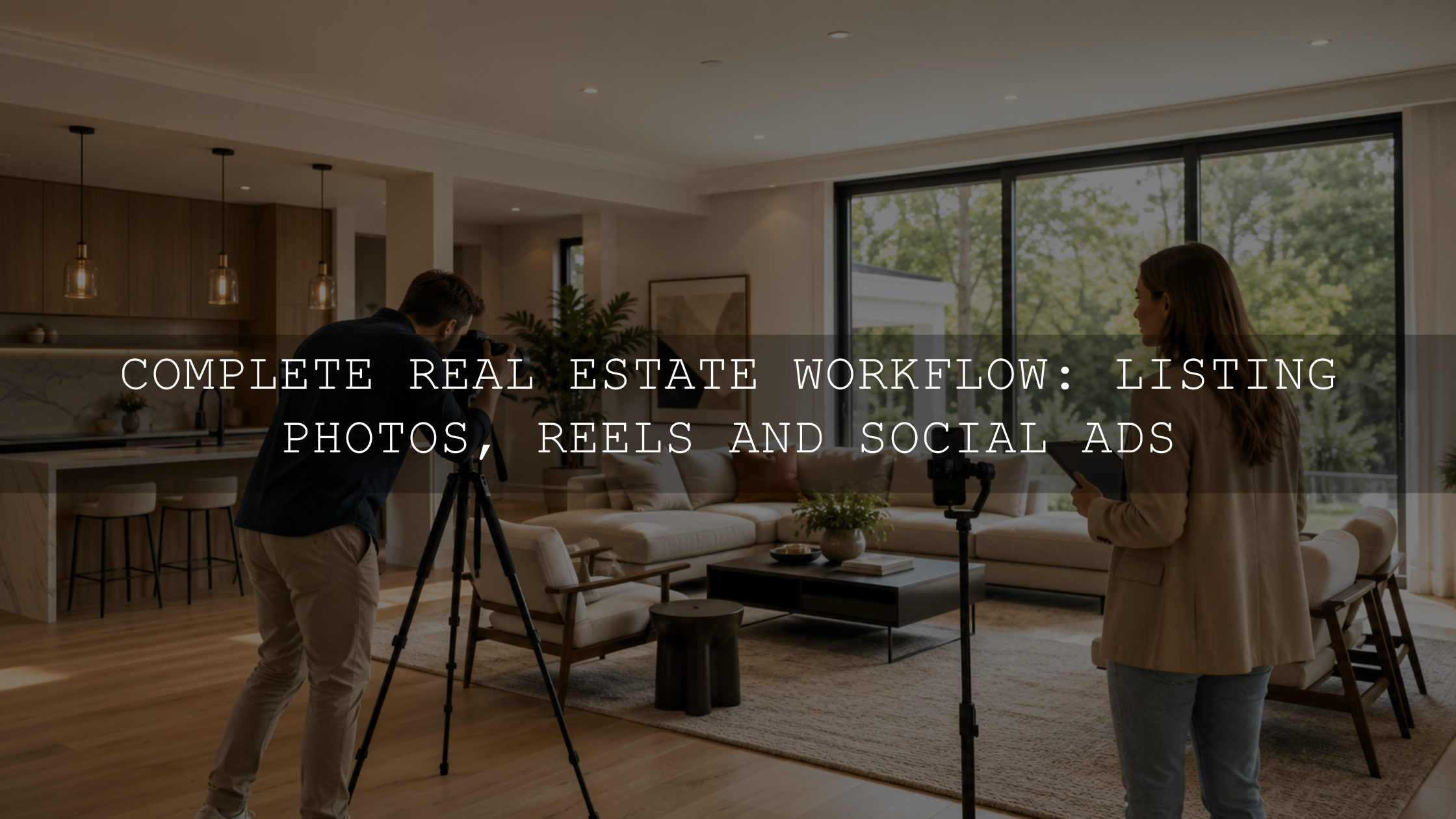 Complete Real Estate Workflow: Listing Photos, Reels and Social Ads