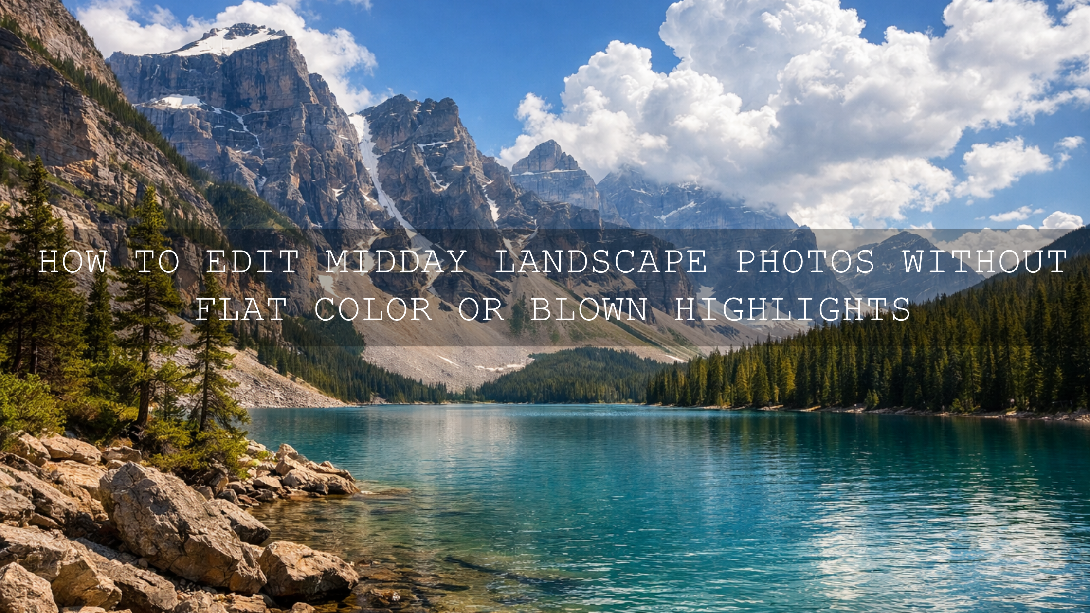 Conquering the Midday Sun: Transforming Harsh Landscape Photos into Masterpieces