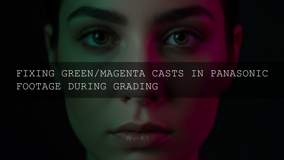 Beyond the Green Hue: Mastering Color Correction for Panasonic Footage - AAA Presets