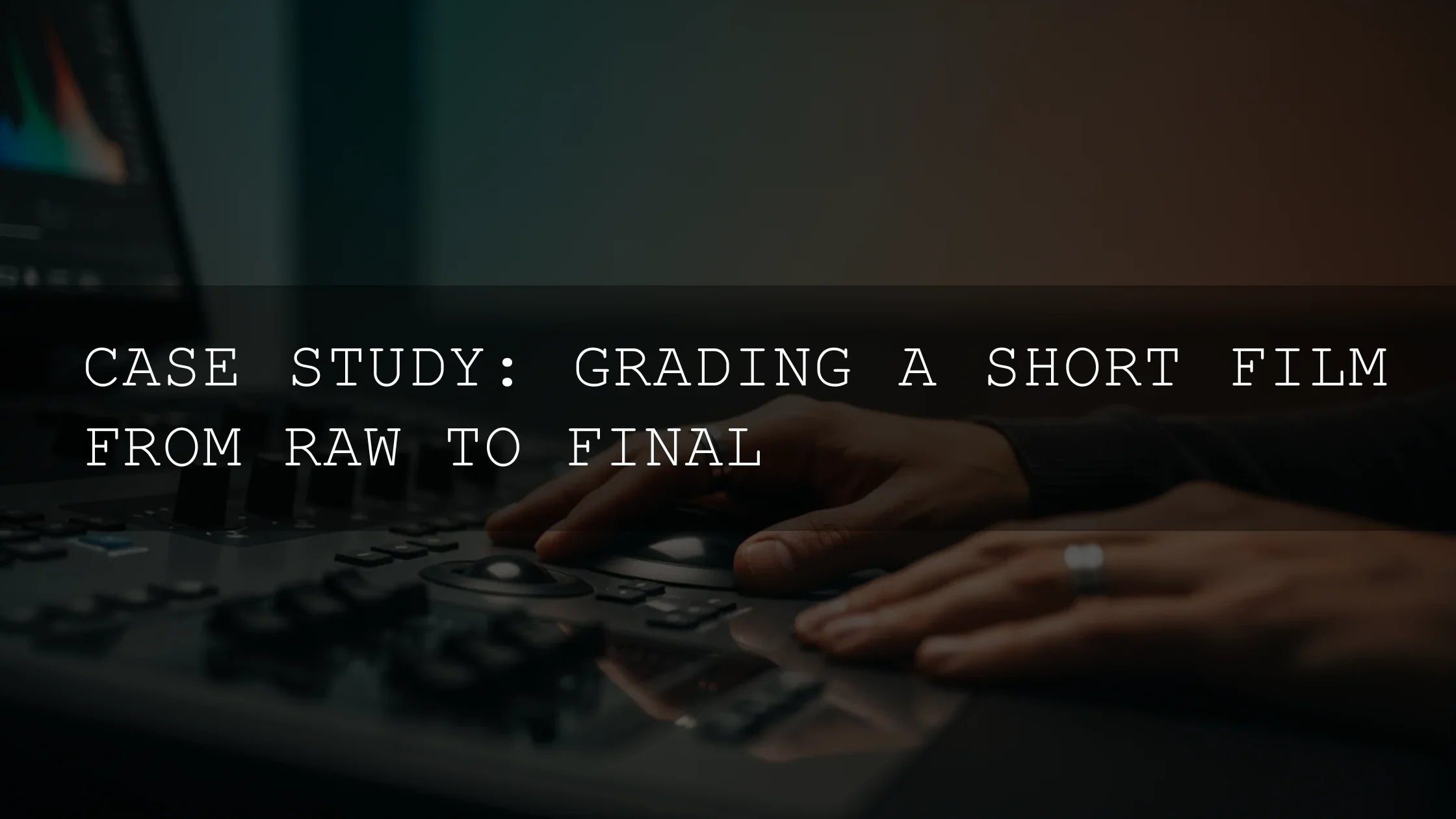 From Unseen Data to Unforgettable Story: A Deep Dive Case Study into Grading a Short Film from RAW to Final