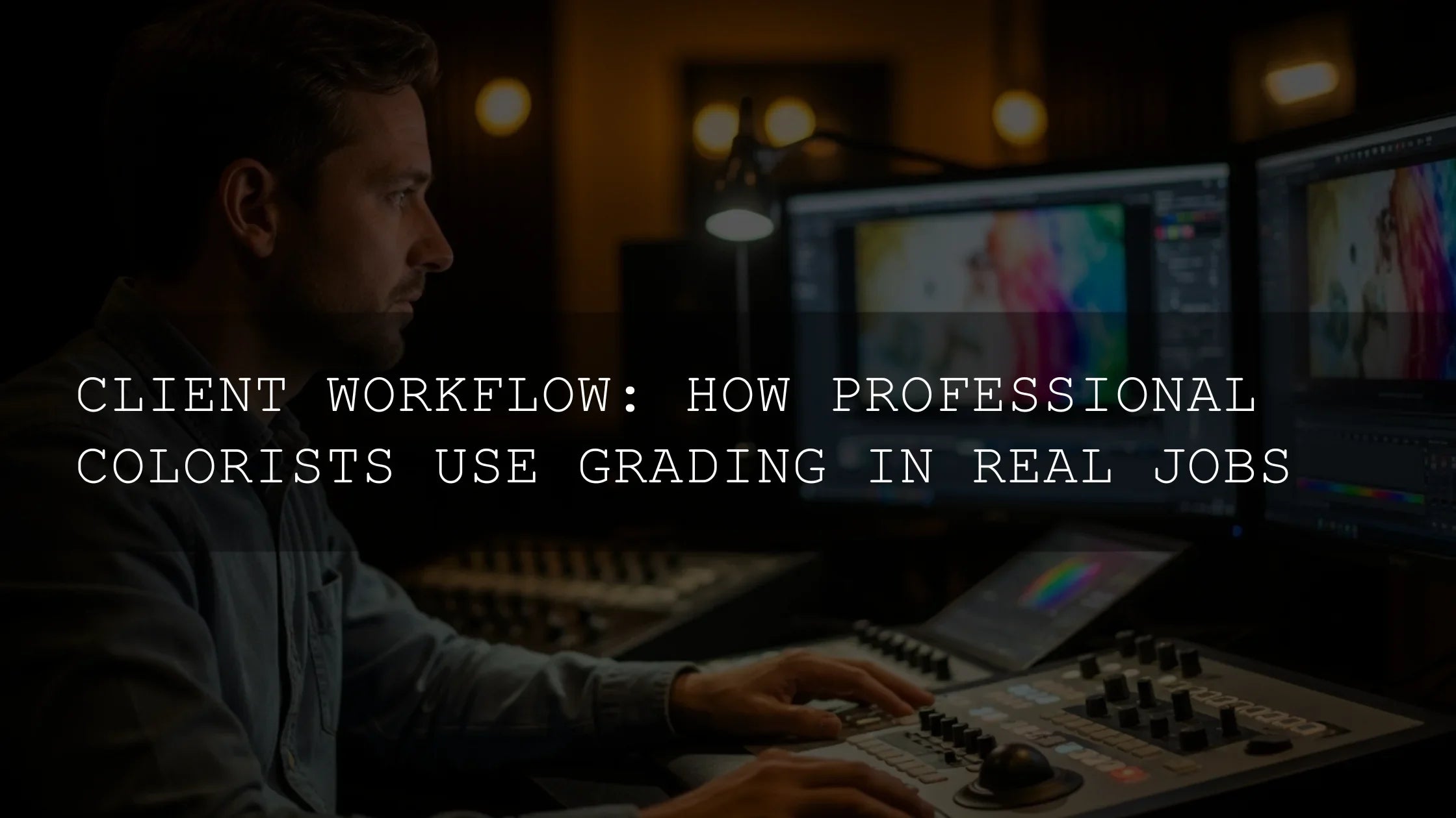 Client Workflow: How Professional Colorists Use Grading in Real Jobs