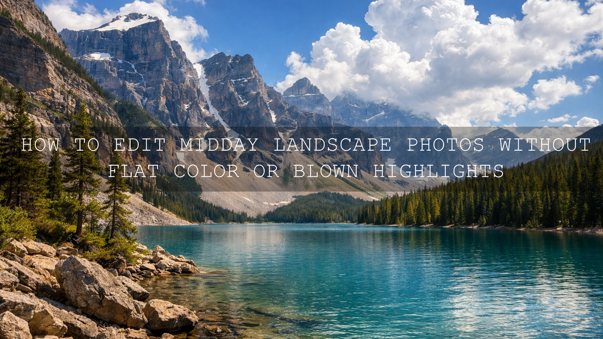 Conquering the Midday Sun: Transforming Harsh Landscape Photos into Masterpieces