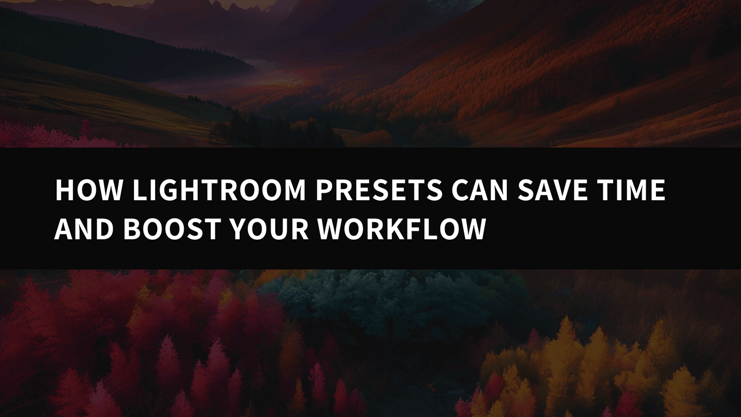 How Lightroom Presets Can Save Time and Boost Your Workflow - AAA Presets