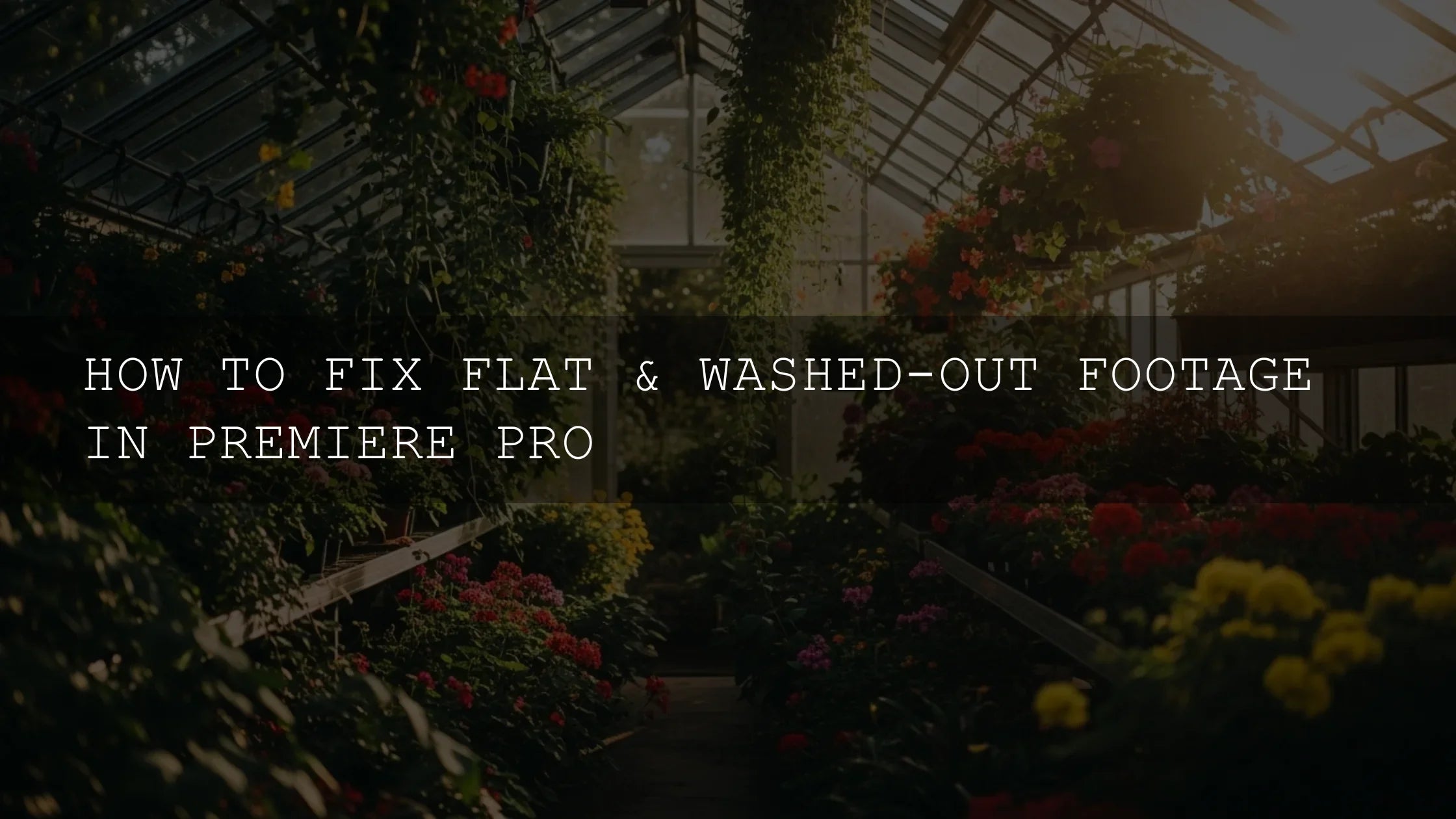 Revive Your Reels: How to Fix Flat & Washed-Out Footage in Premiere Pro