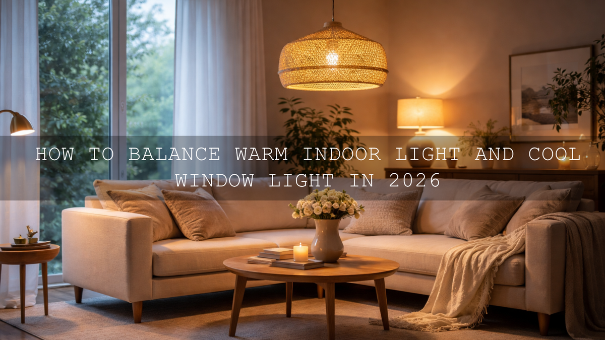 Mastering the Light: How to Balance Warm Indoor Glow with Cool Window Light in Your Interiors