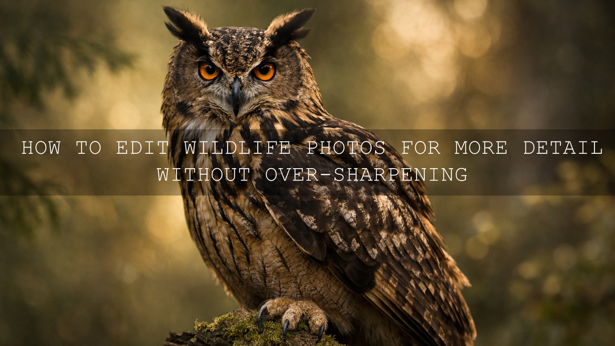 Mastering Wildlife Photography: Sharpening Details Without the Jagged Edges
