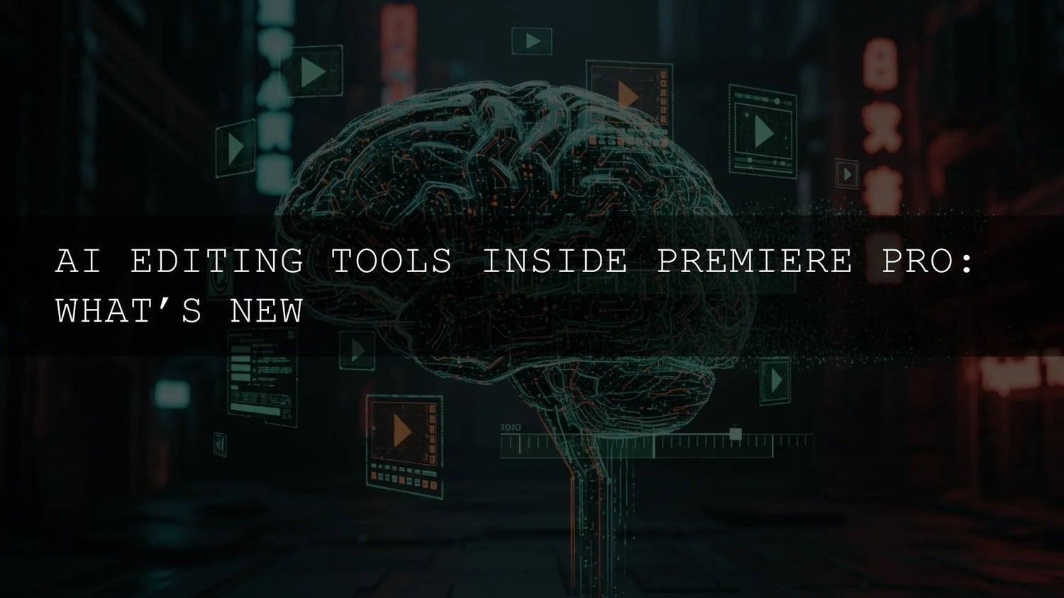 The Future is Now: Mastering AI Editing Tools in Adobe Premiere Pro and Beyond - AAA Presets