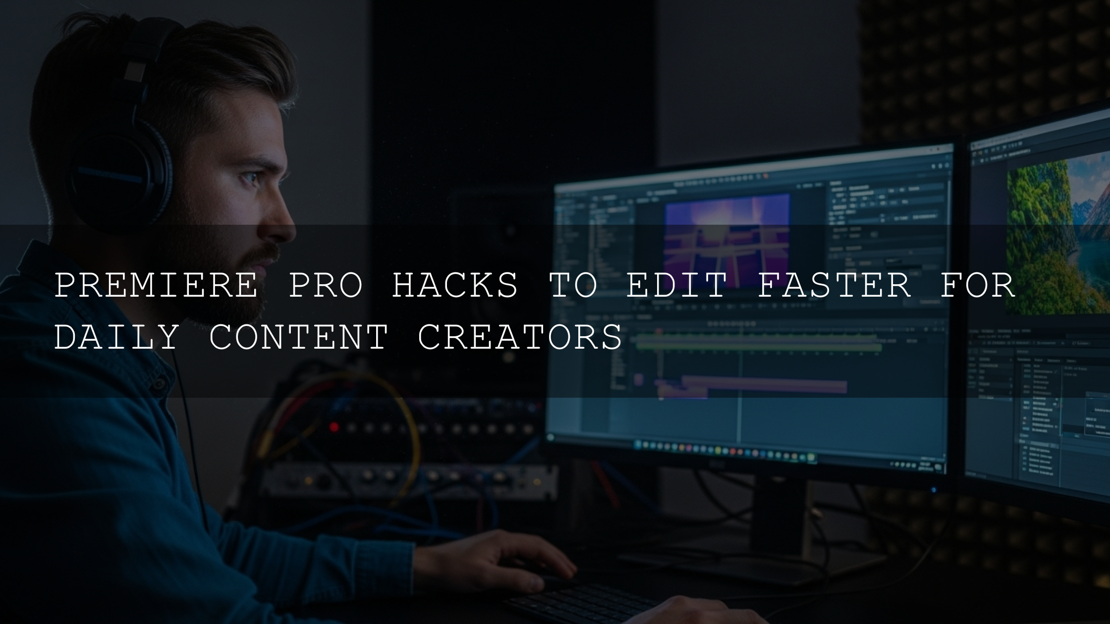 Unleash Your Editing Superpowers: Premiere Pro Hacks for Hyper-Productive Daily Content Creators