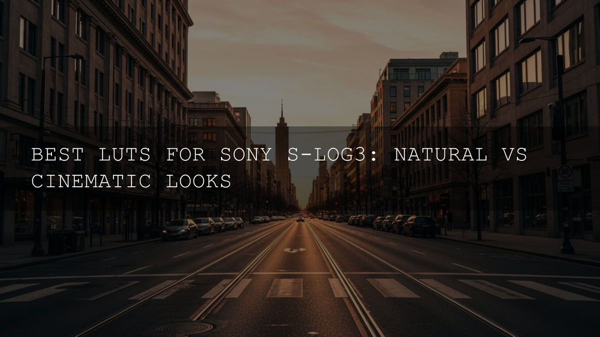 Unleashing the Power of Your Sony Footage: The Ultimate Guide to S-Log3 LUTs for Natural and Cinematic Looks in 2025 - AAA Presets