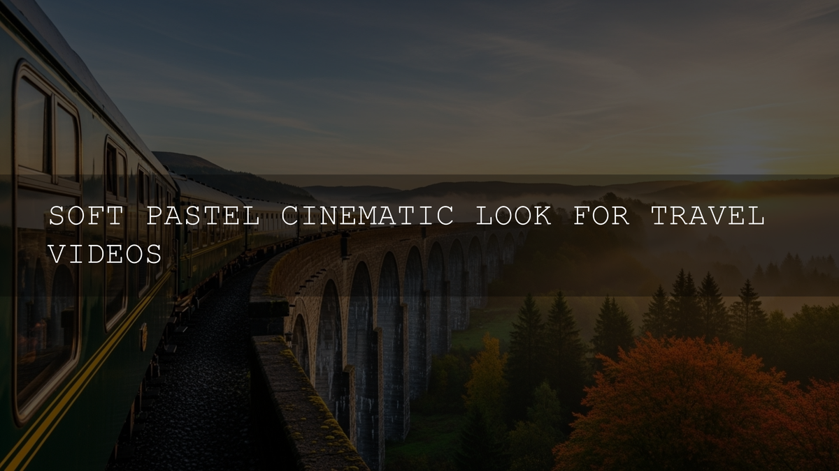 Unlock the Magic: Crafting Soft Pastel Cinematic Looks for Your Travel Videos - AAA Presets
