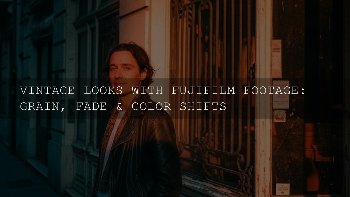 Unlocking Timeless Magic: Mastering the Art of Vintage Looks with Fujifilm Footage - AAA Presets