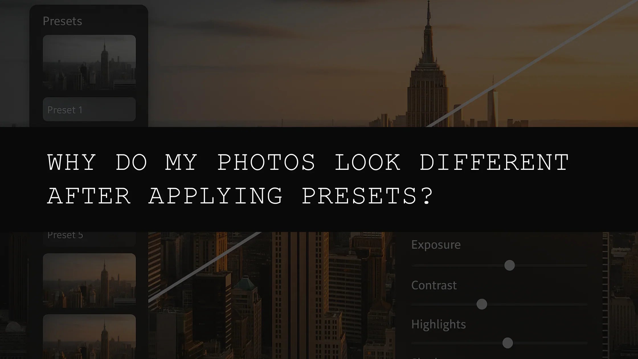 Why Do My Photos Look Different After Applying Presets? A Deep Dive into 2025 Photo Editing - AAA Presets