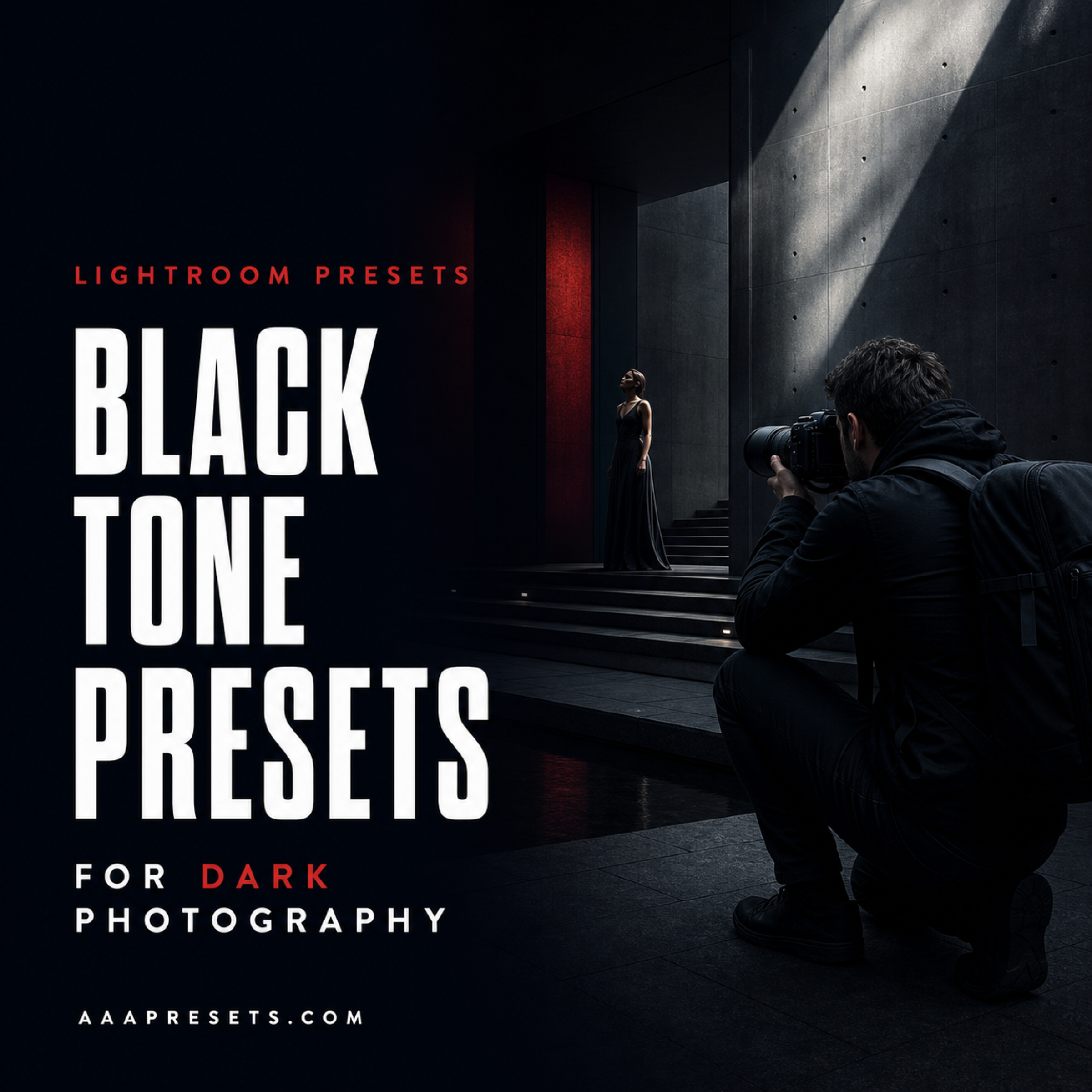 Black Tone Lightroom Presets for Dark Photography