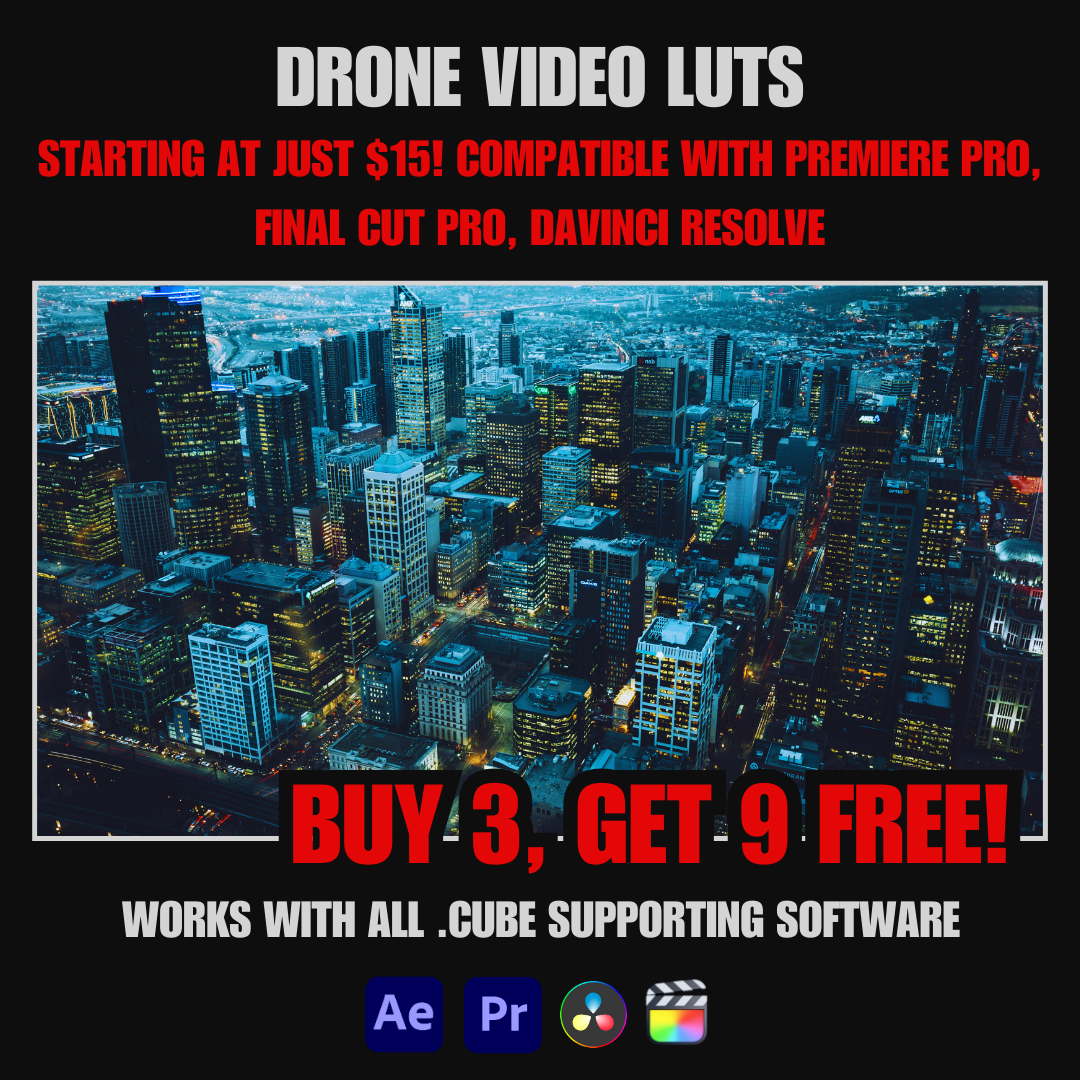 Cinematic Drone Video Luts for Video Editing - AAA Presets