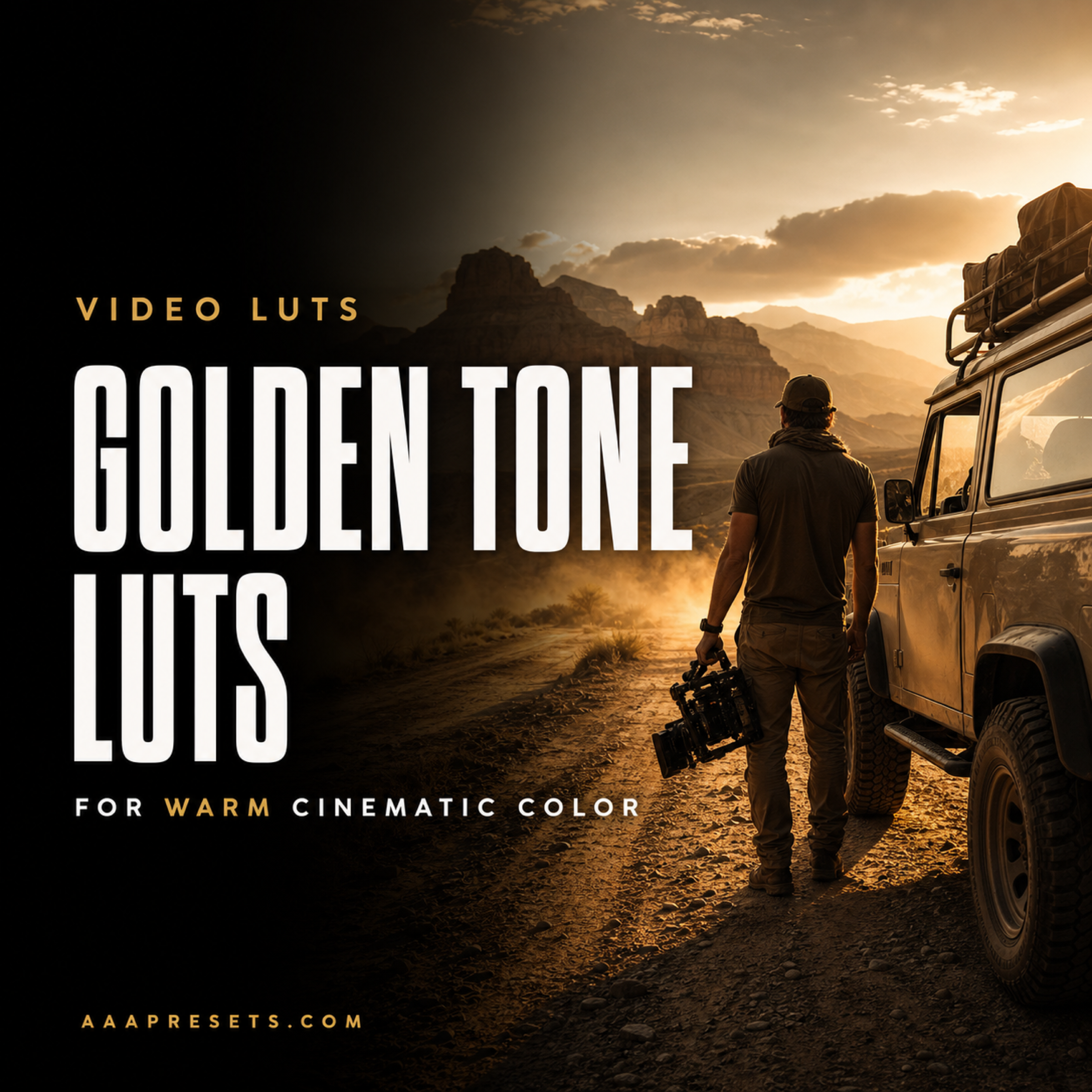 Golden Tone LUTs for Warm Cinematic Color Grading