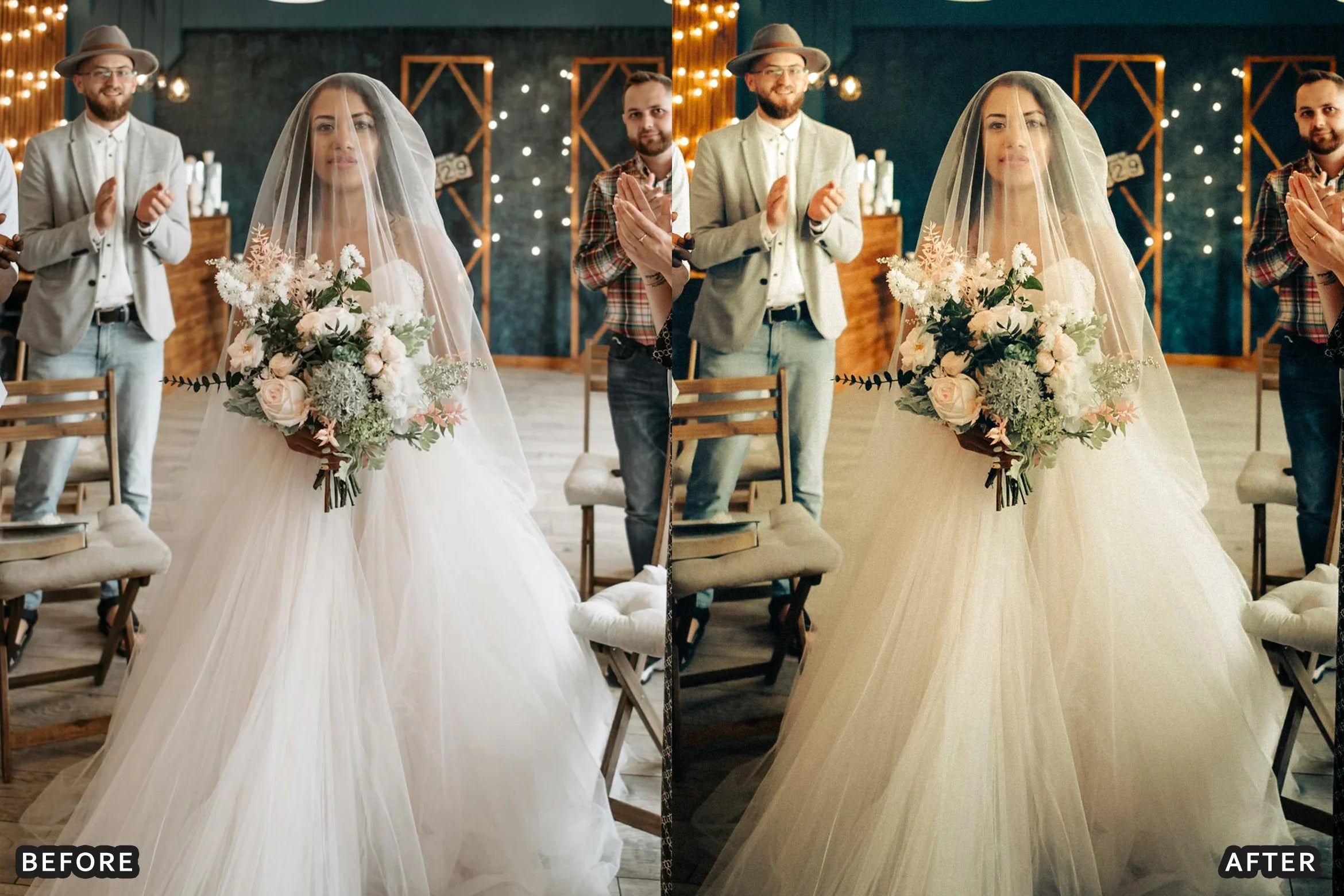 100+ AI-Optimized Cinematic Wedding Lightroom Presets Bundle