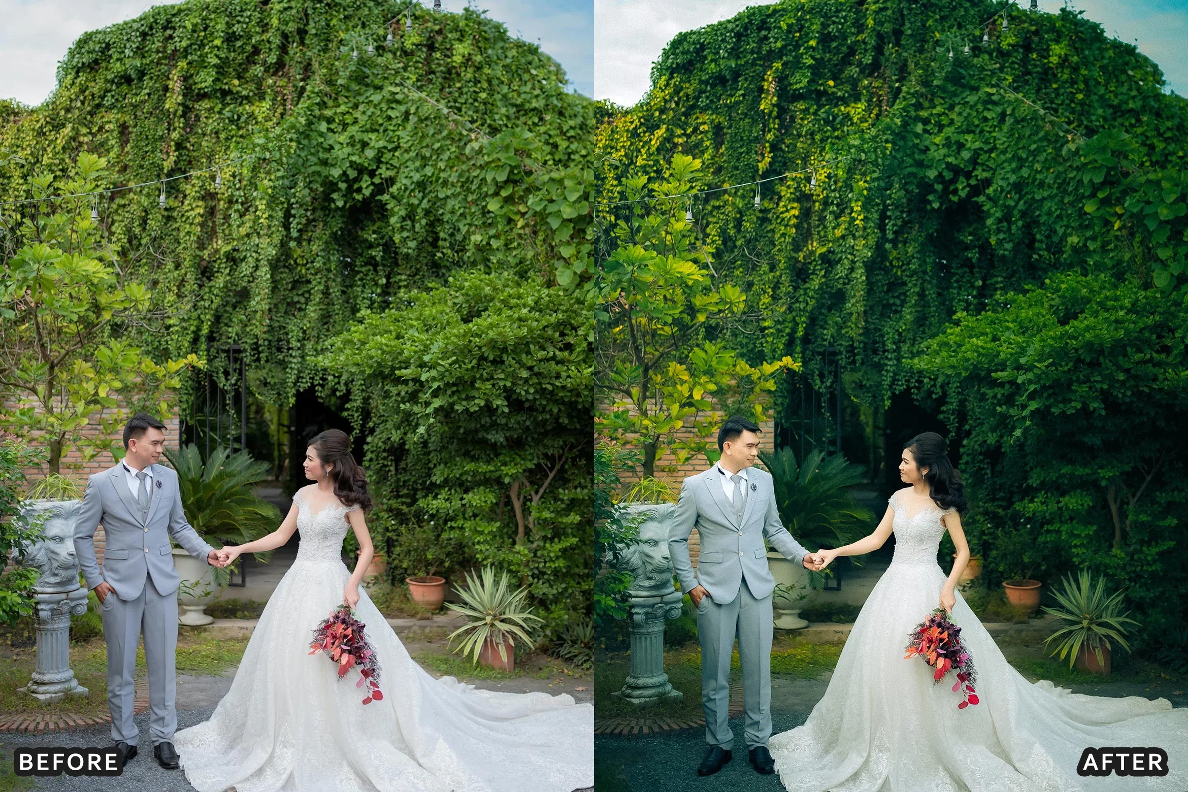 100+ AI-Optimized Cinematic Wedding Lightroom Presets Bundle