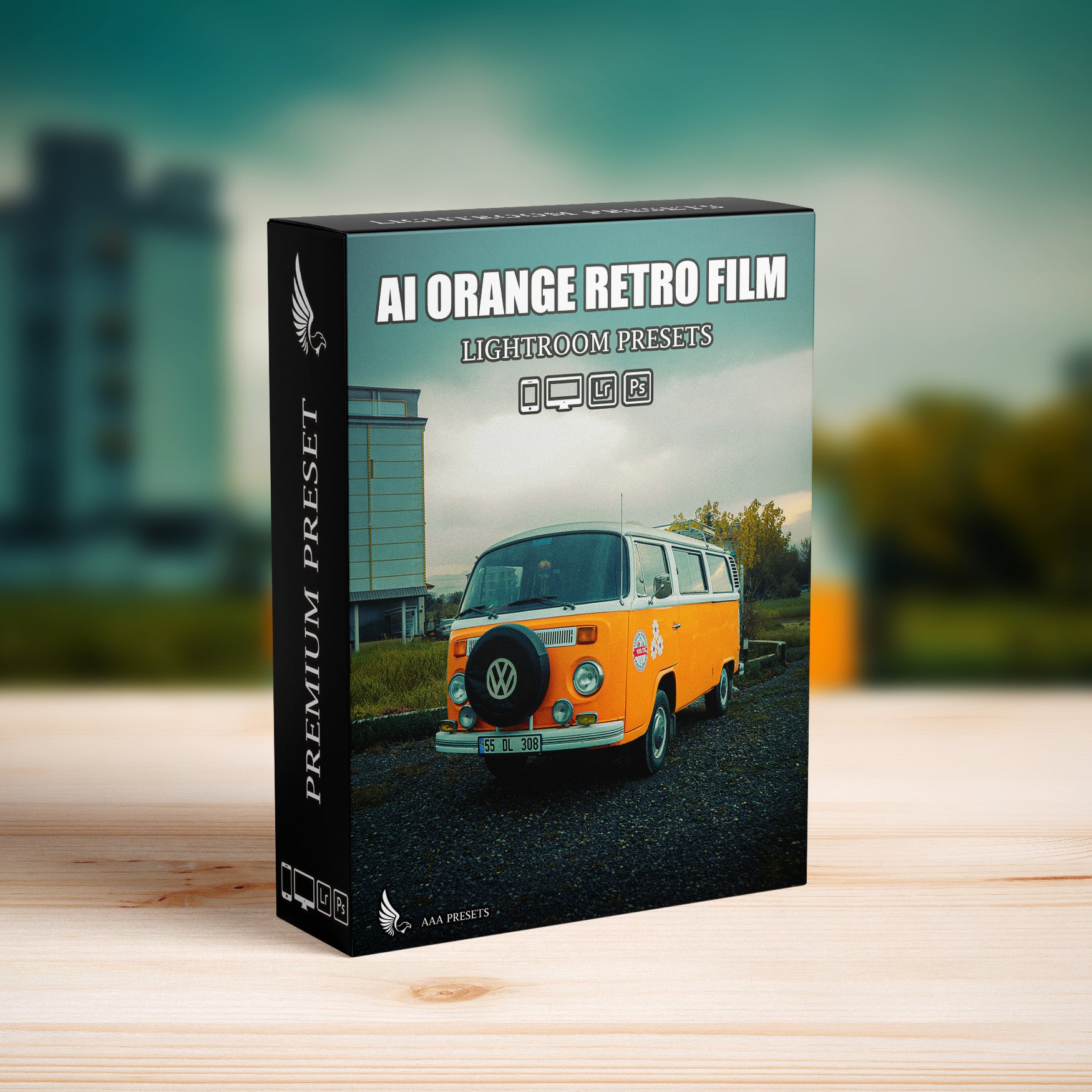 AI-Optimized Orange Retro Film Lightroom Presets