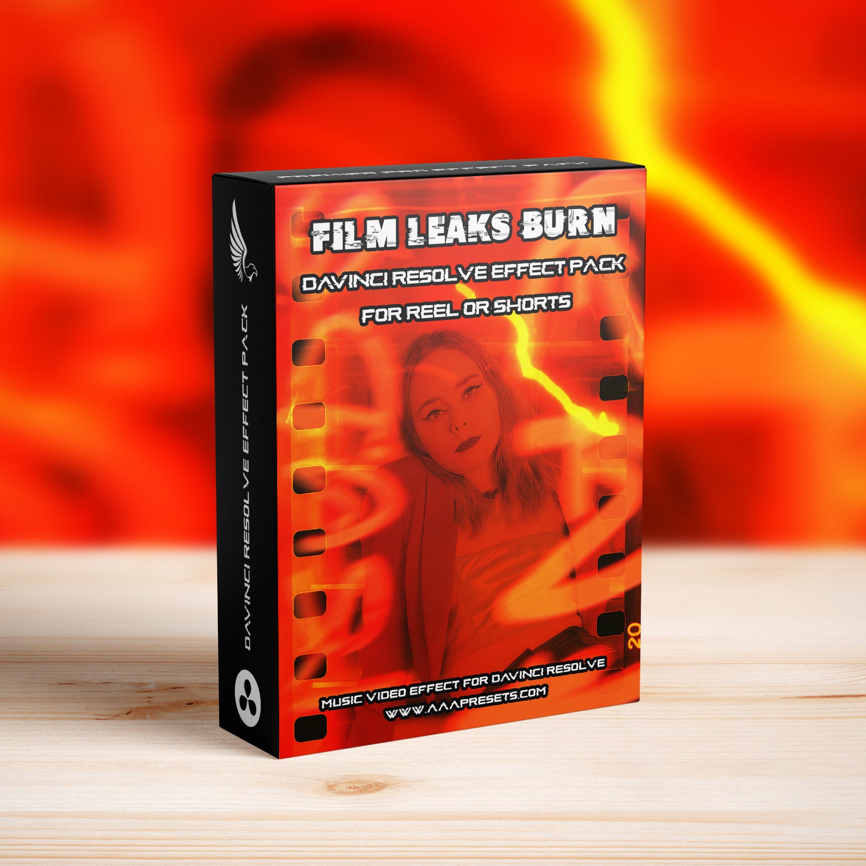 Cinematic Film Leaks DaVinci Resolve Transition for Reels TikTok & Shorts - DaVinci Resolve Transitions for vertical - by AAA Presets