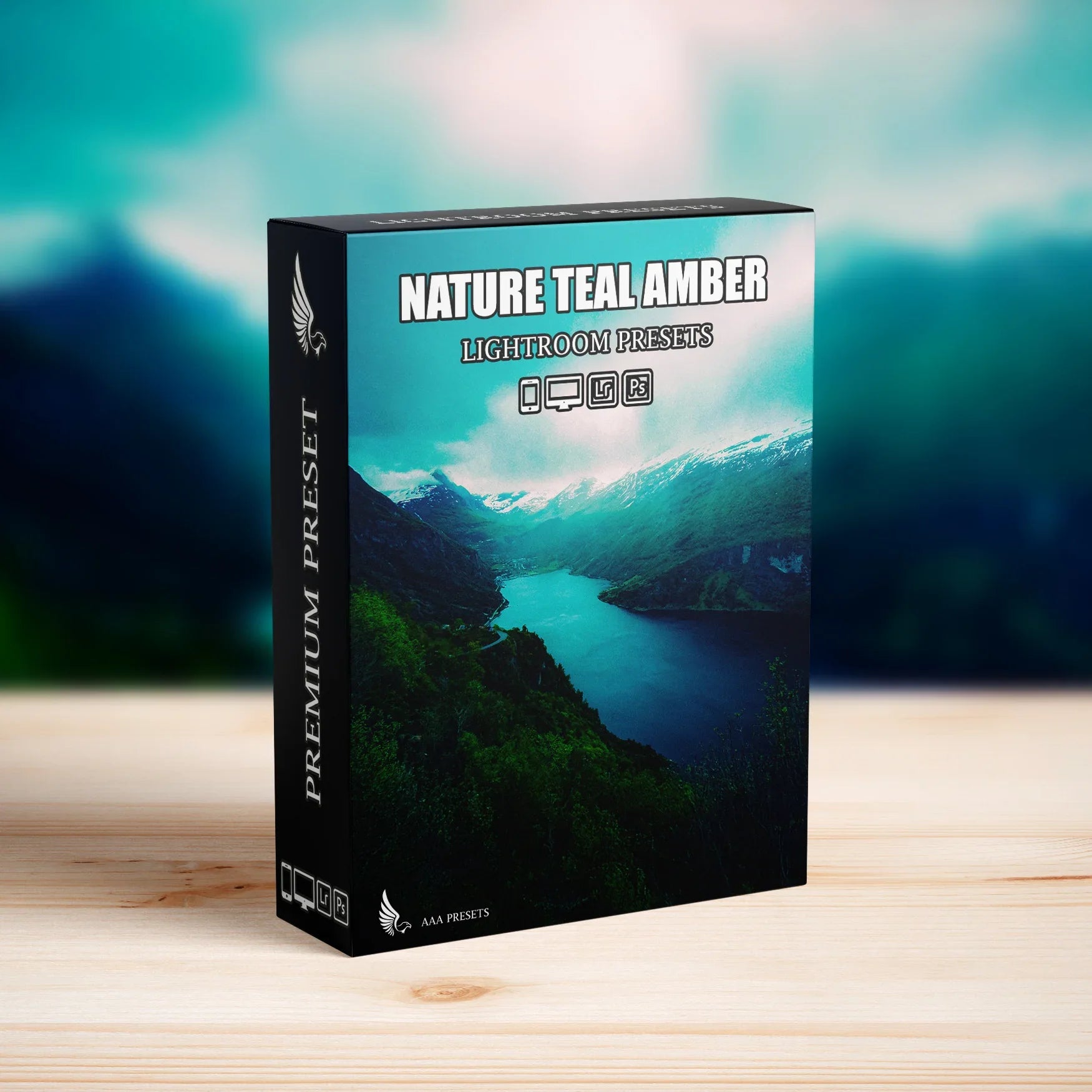 AI-Optimized Nature Cinematic Teal & Amber Lightroom Presets - Lightroom Presets - by AAA Presets