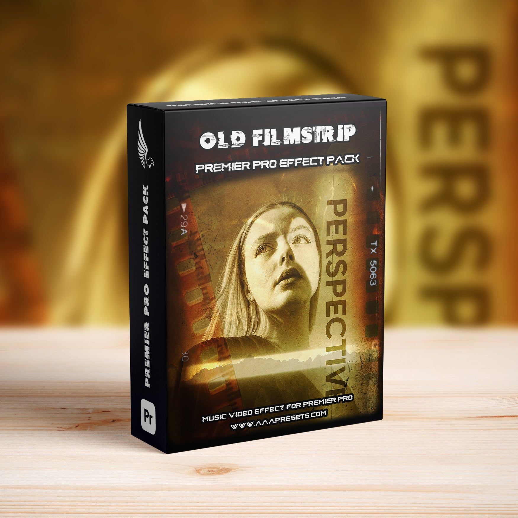 Vintage Old Filmstrip Slideshow Effect in Premiere Pro - Premiere Pro Transitions - by AAA Presets