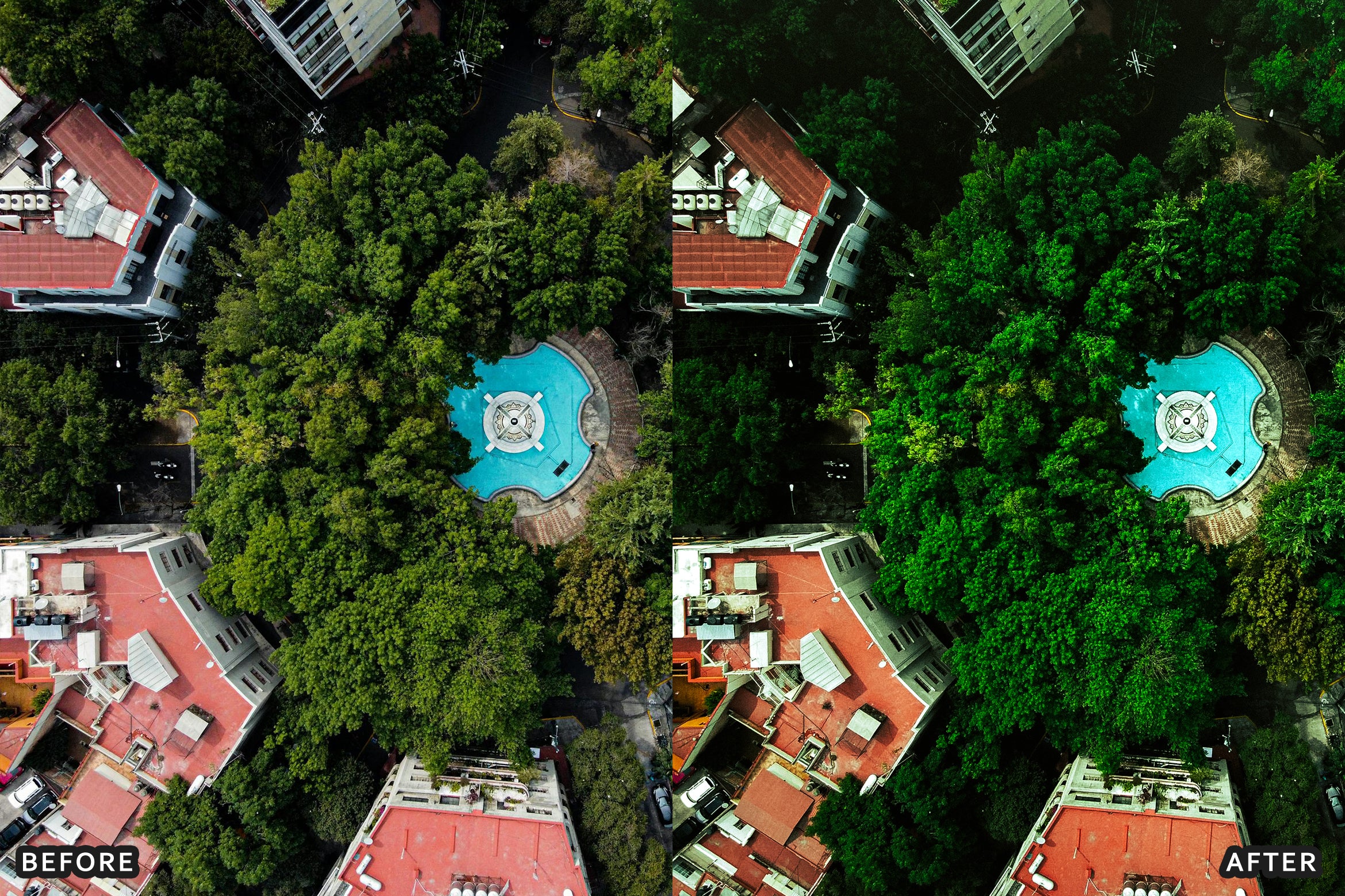 50+ AI-Optimized Cinematic Drone Lightroom Presets Bundle