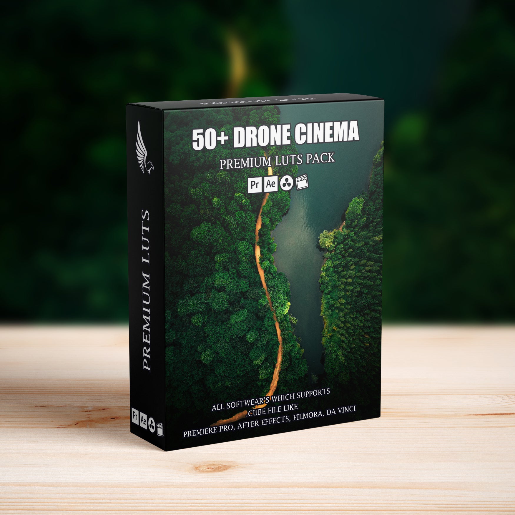 50+ Cinematic Drone LUTs Bundle for Aerial Video Color Grading