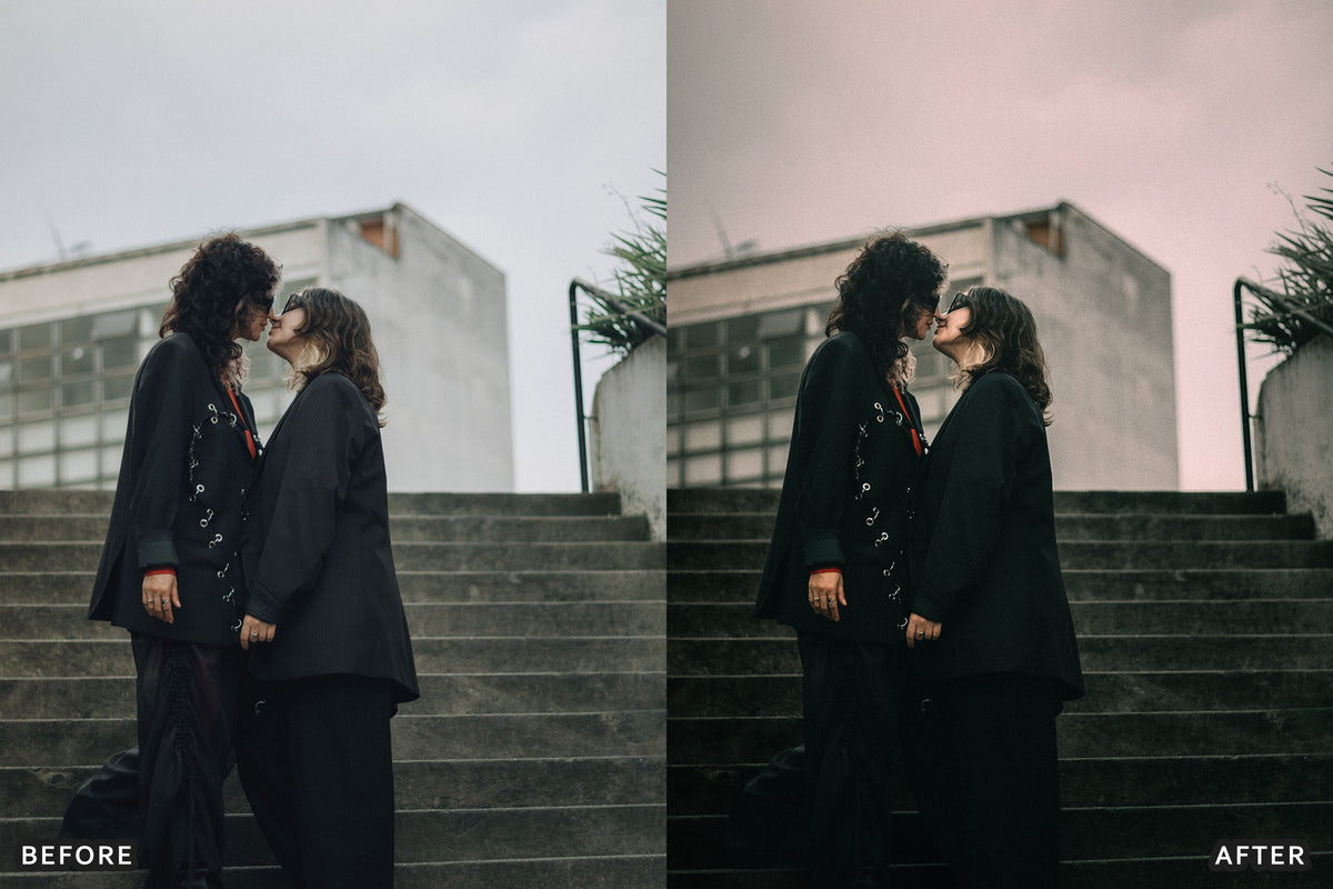 Gothic Romance Lightroom Presets before and after photo example 01