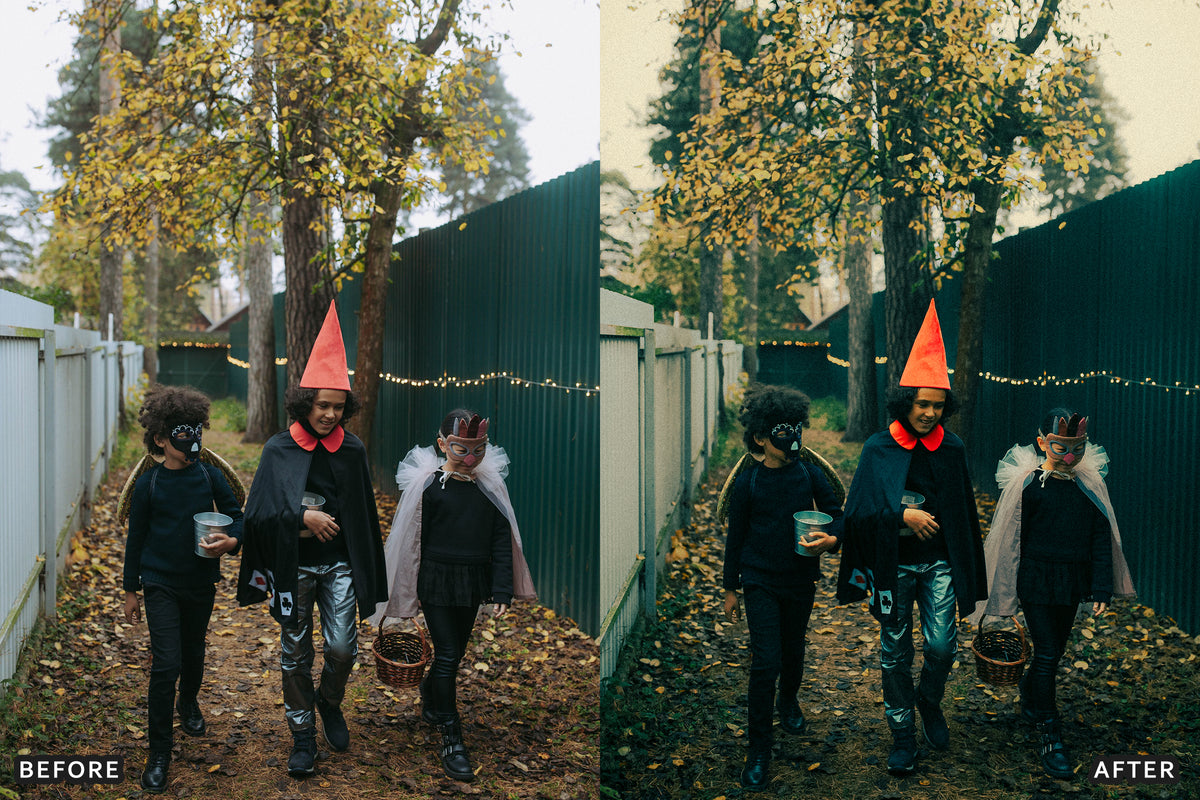 Halloween Flash Party Lightroom Presets before and after photo example 08