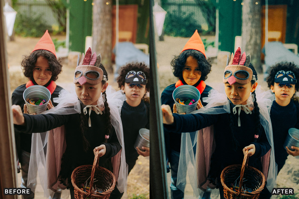 Halloween Flash Party Lightroom Presets before and after photo example 13