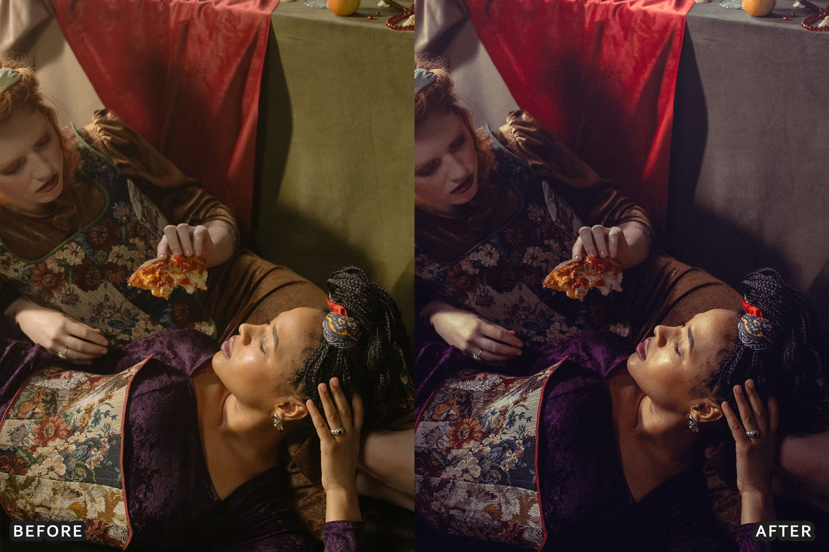 Royal Purple & Cherry Red Lightroom Presets before and after photo example 06