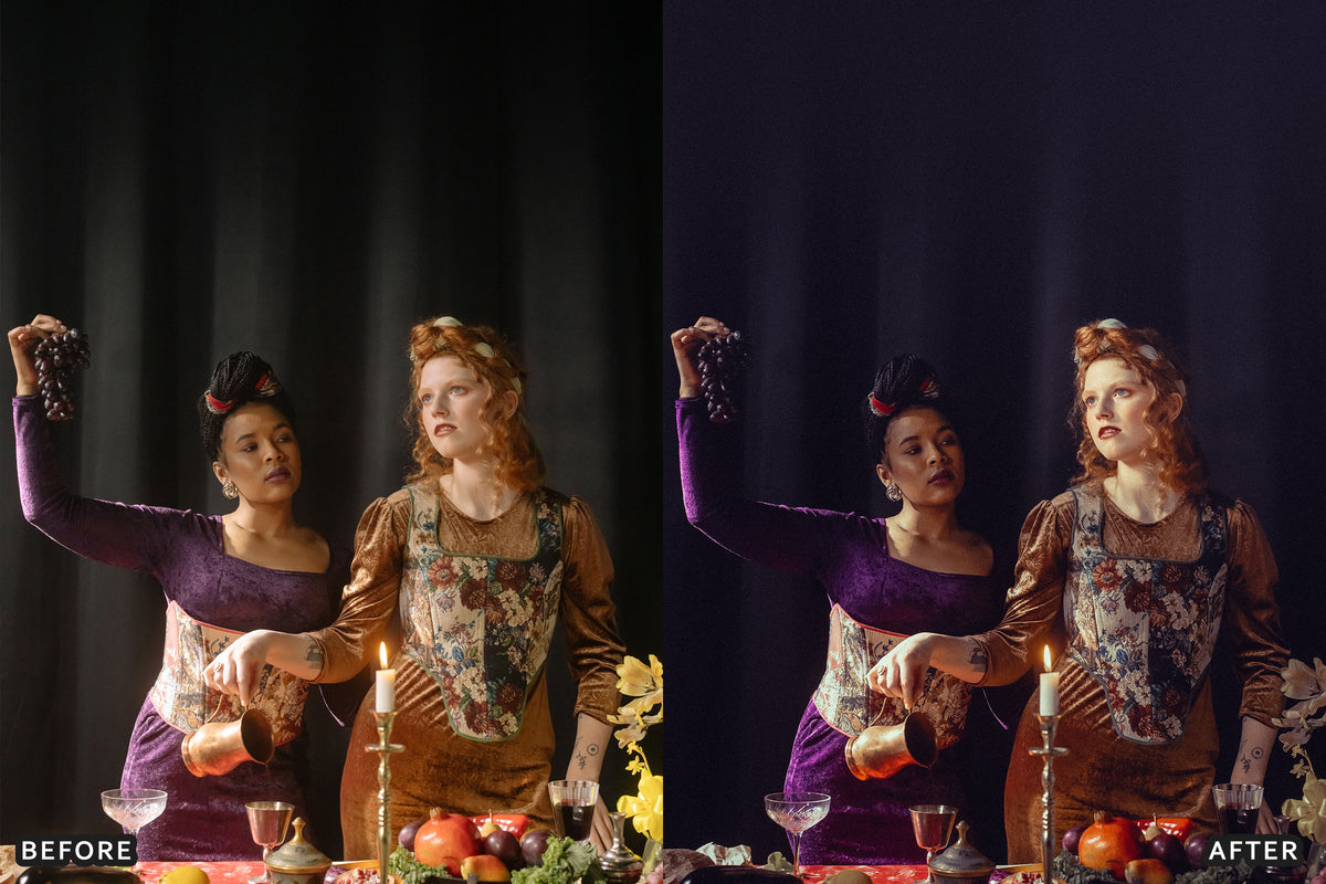 Royal Purple & Cherry Red Lightroom Presets before and after photo example 08