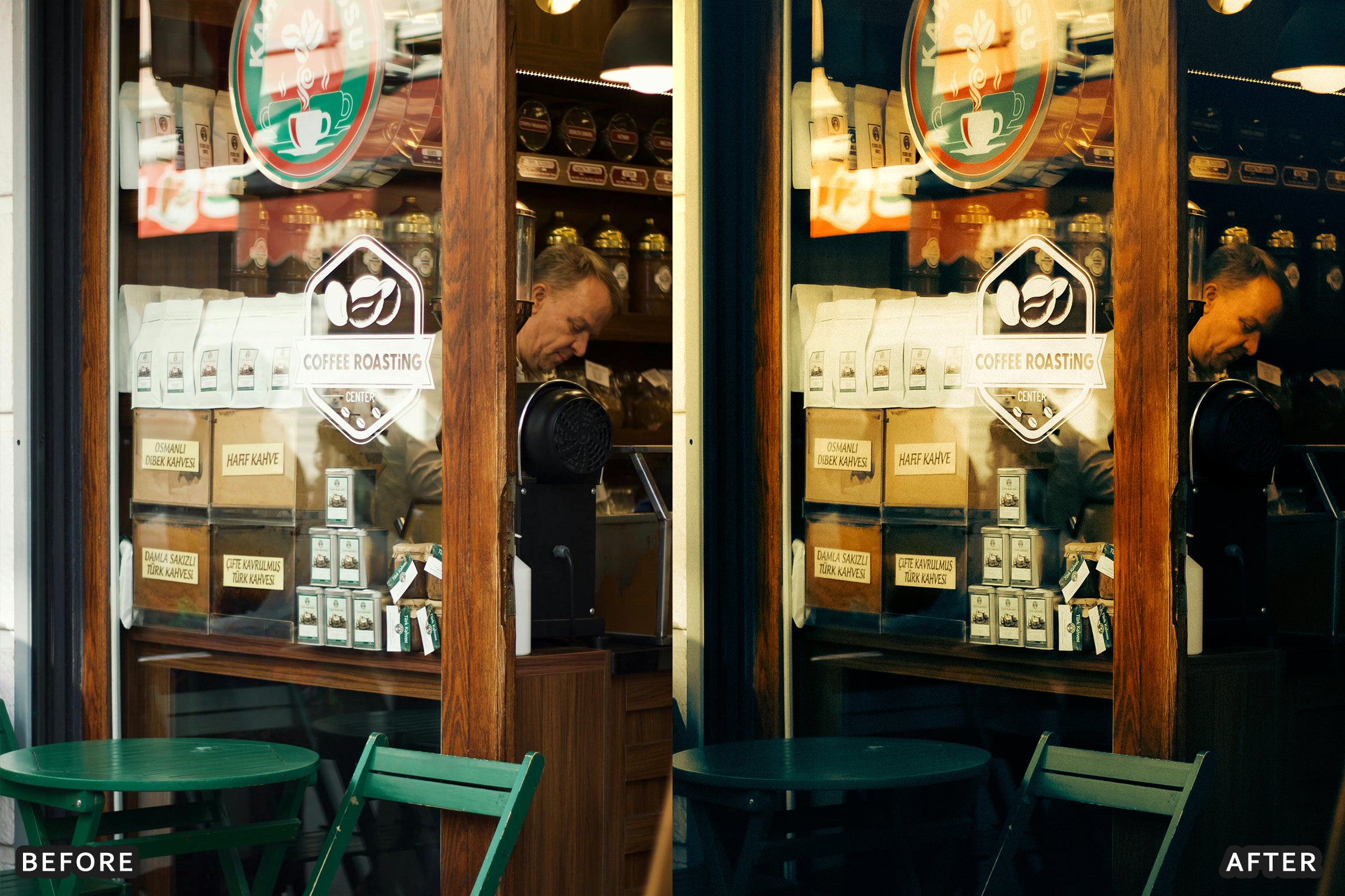 AI-Optimized Aesthetic Coffee Shop Warm Film Lightroom Presets