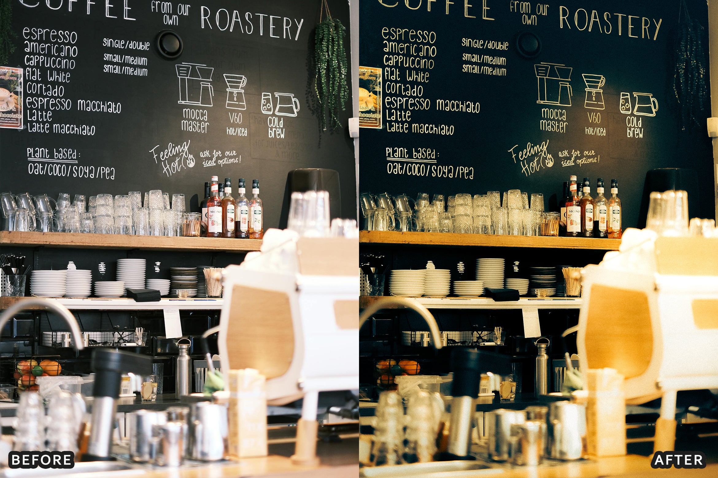 AI-Optimized Aesthetic Coffee Shop Warm Film Lightroom Presets