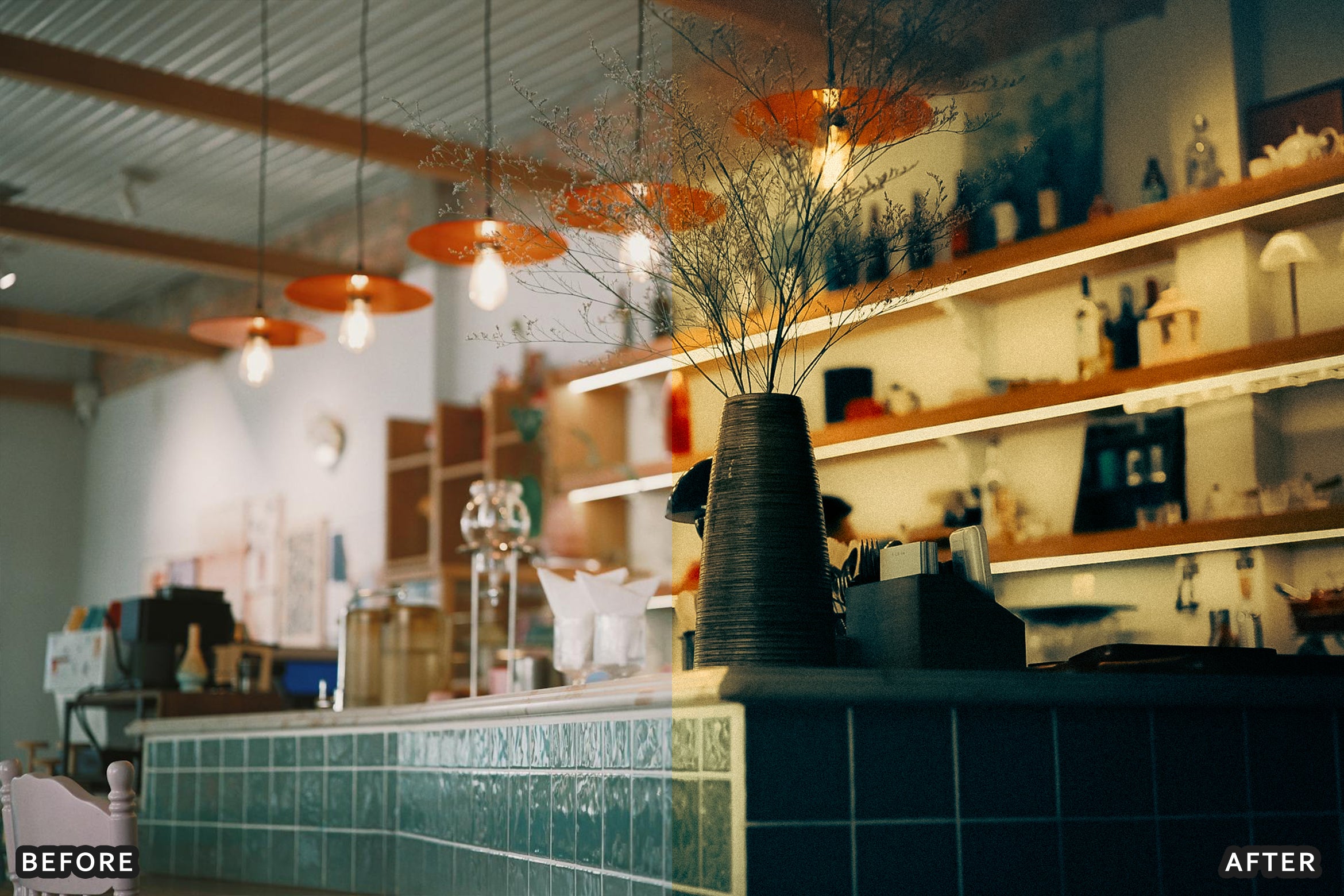 AI-Optimized Aesthetic Coffee Shop Warm Film Lightroom Presets