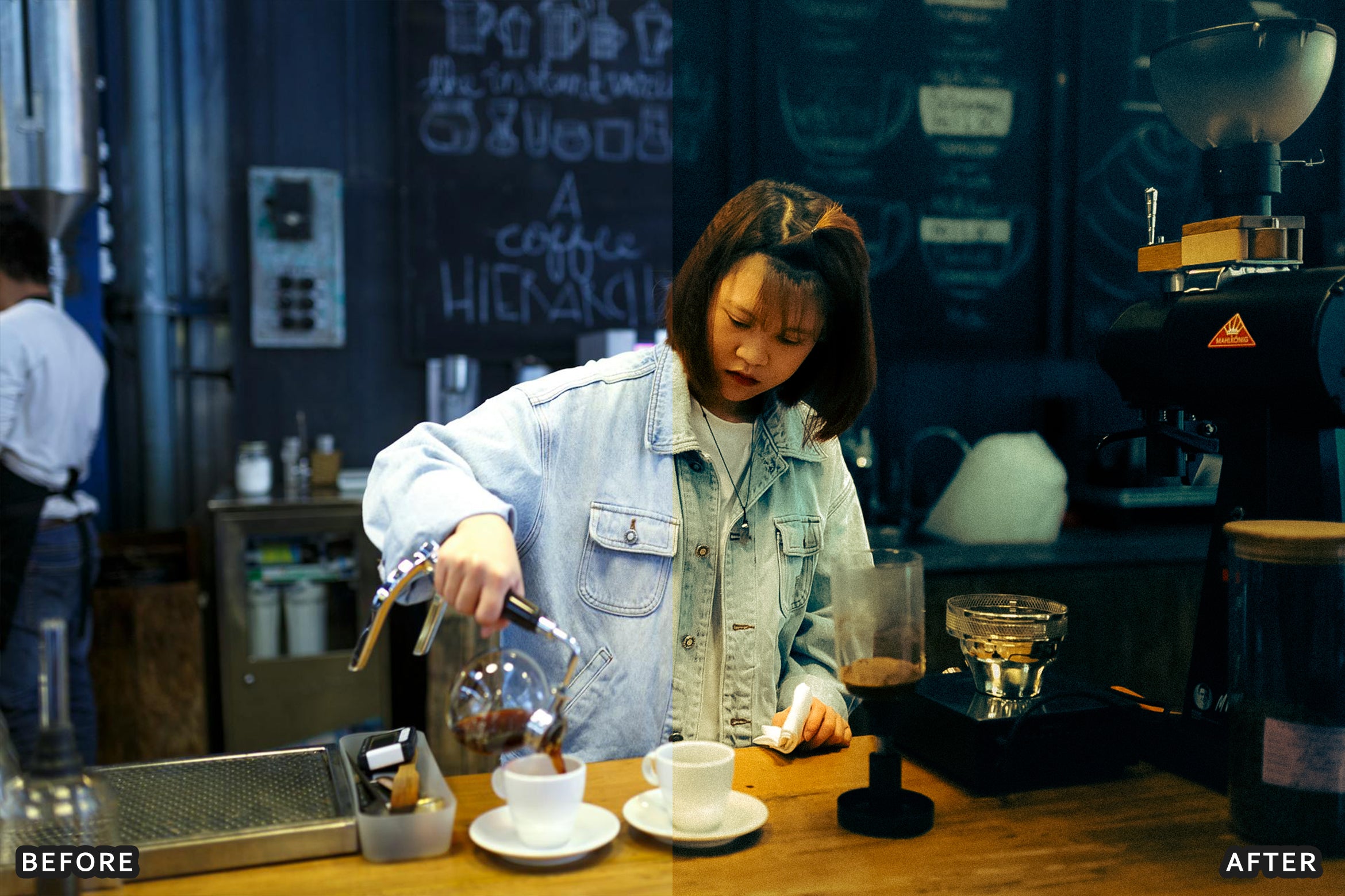 AI-Optimized Aesthetic Coffee Shop Warm Film Lightroom Presets