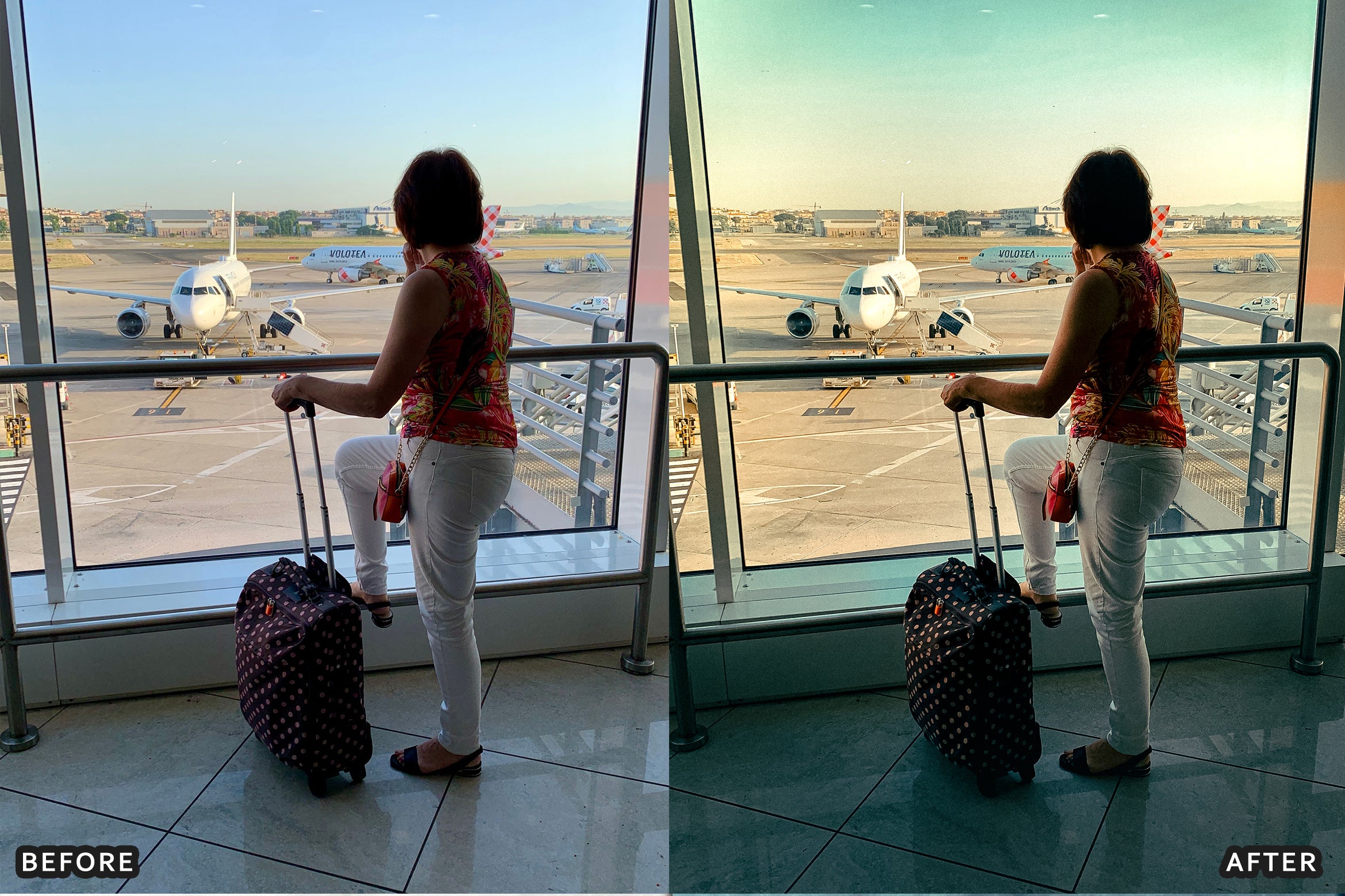 AI-Optimized Airport Terminal Film Lightroom Presets
