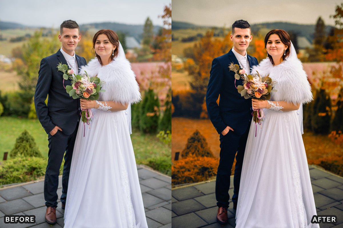 AI-Optimized Autumn Wedding Film Lightroom Presets