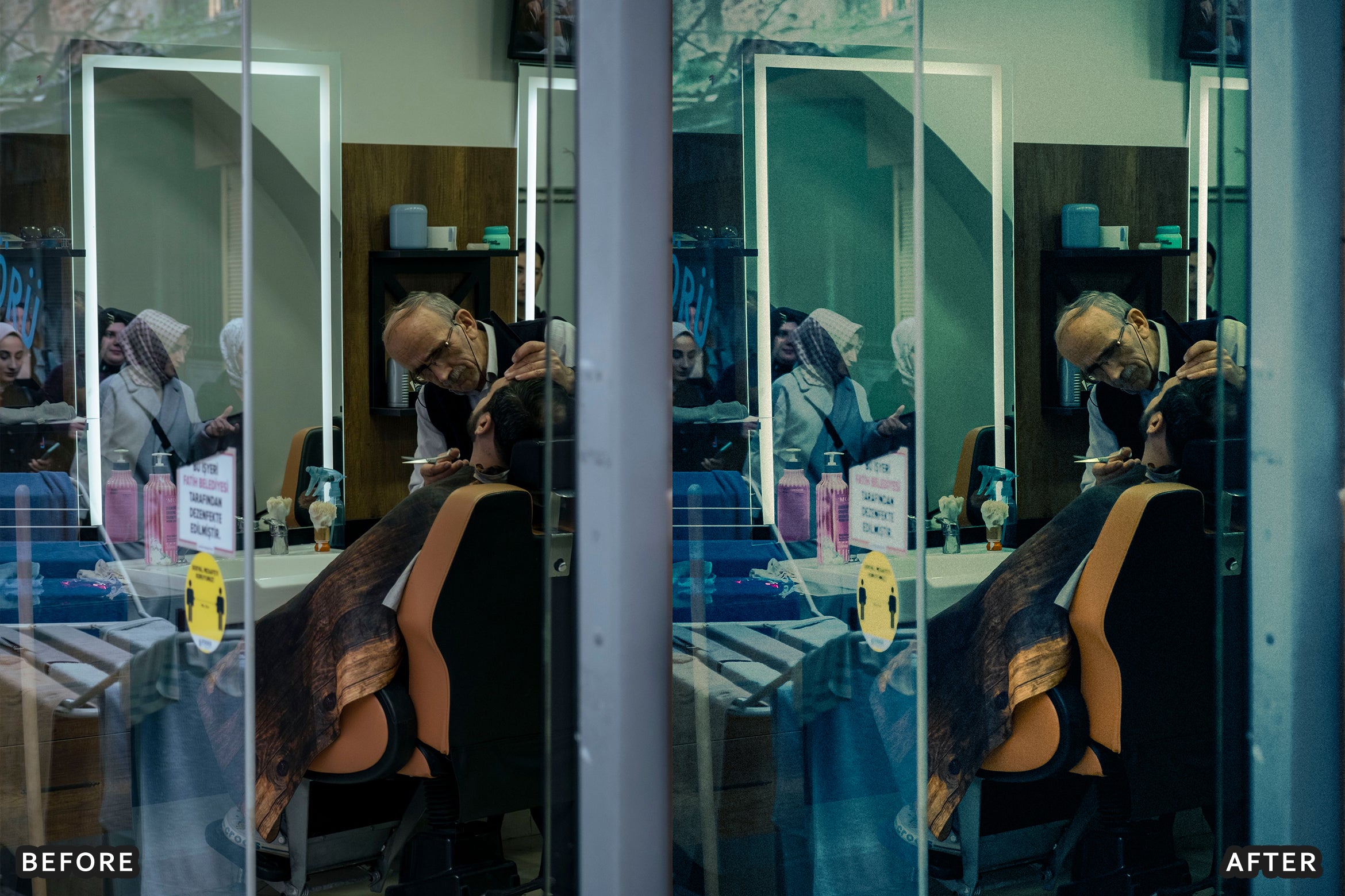 AI-Optimized Barber Shop Charcoal Lightroom Presets