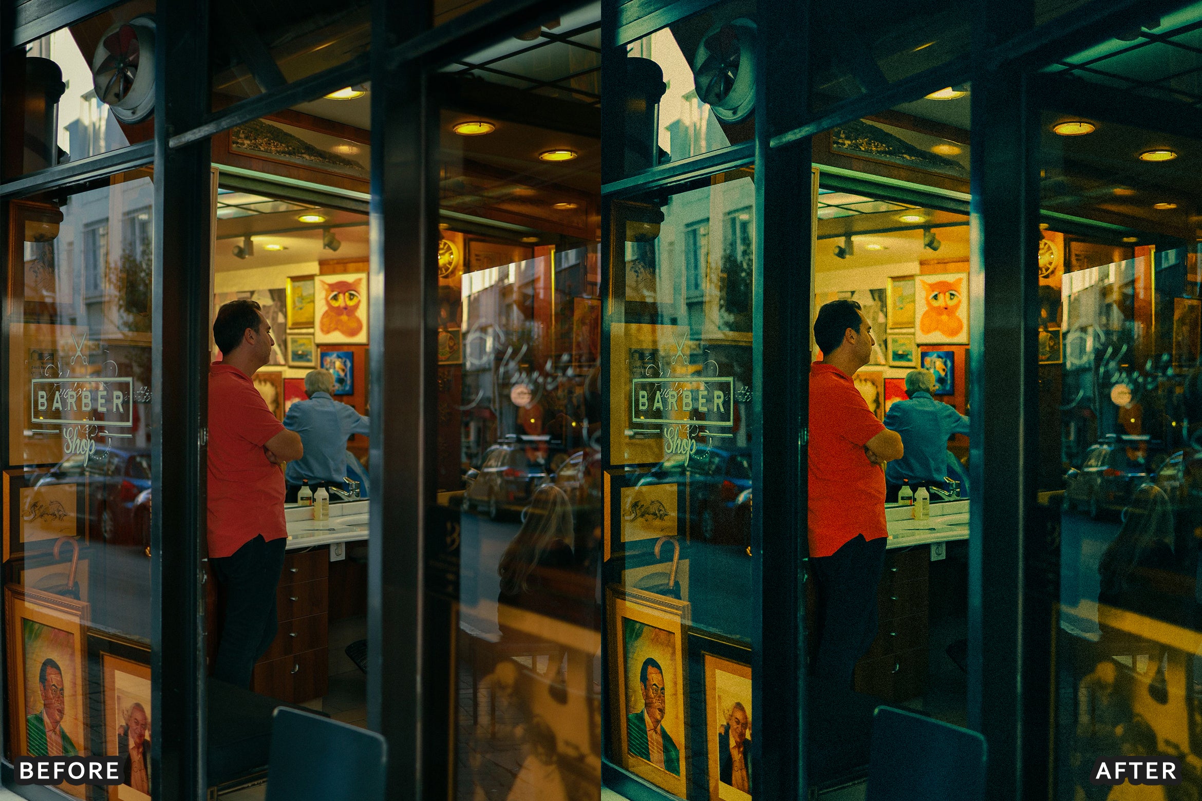 AI-Optimized Barber Shop Charcoal Lightroom Presets