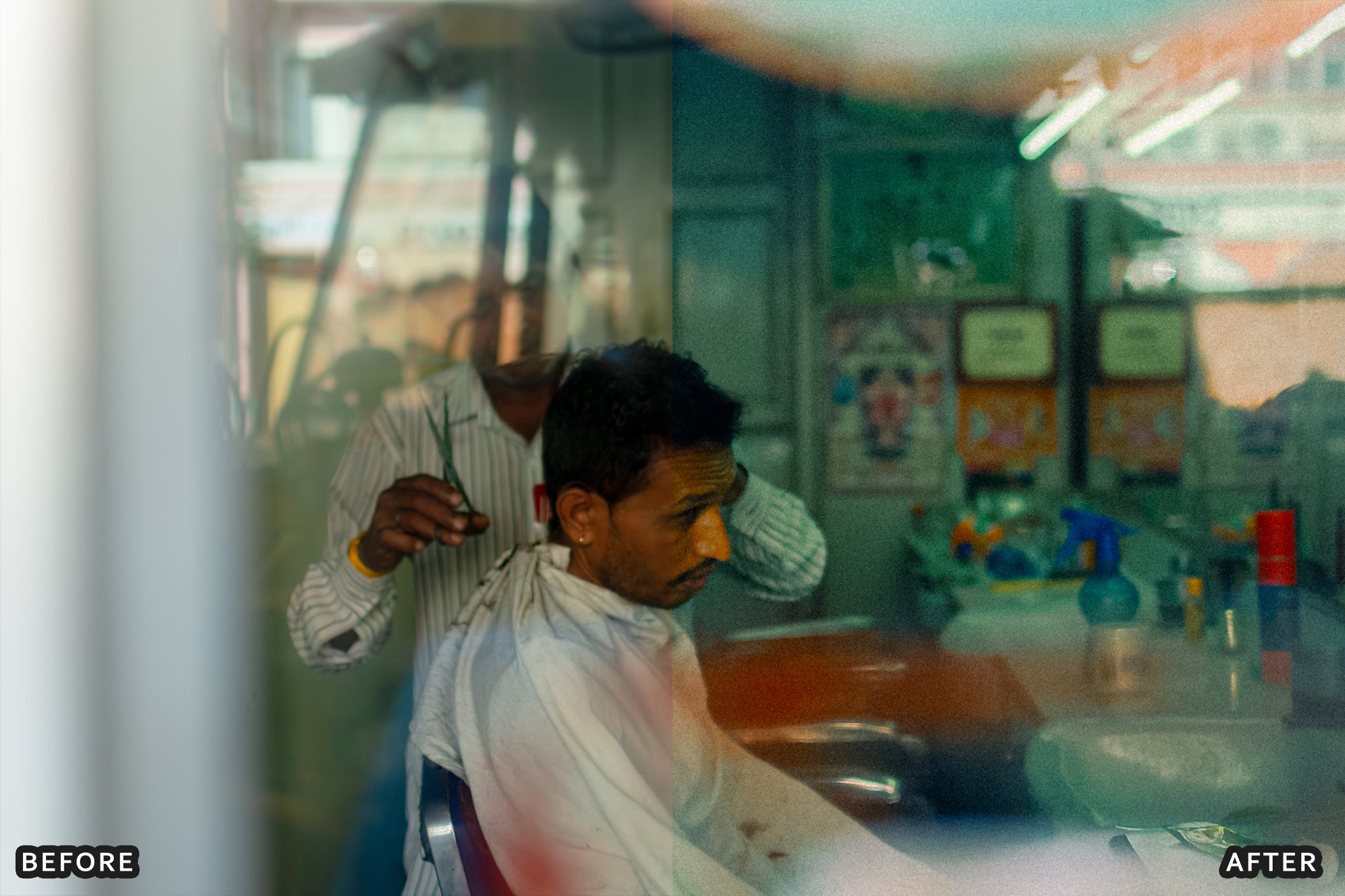 AI-Optimized Barber Shop Charcoal Lightroom Presets