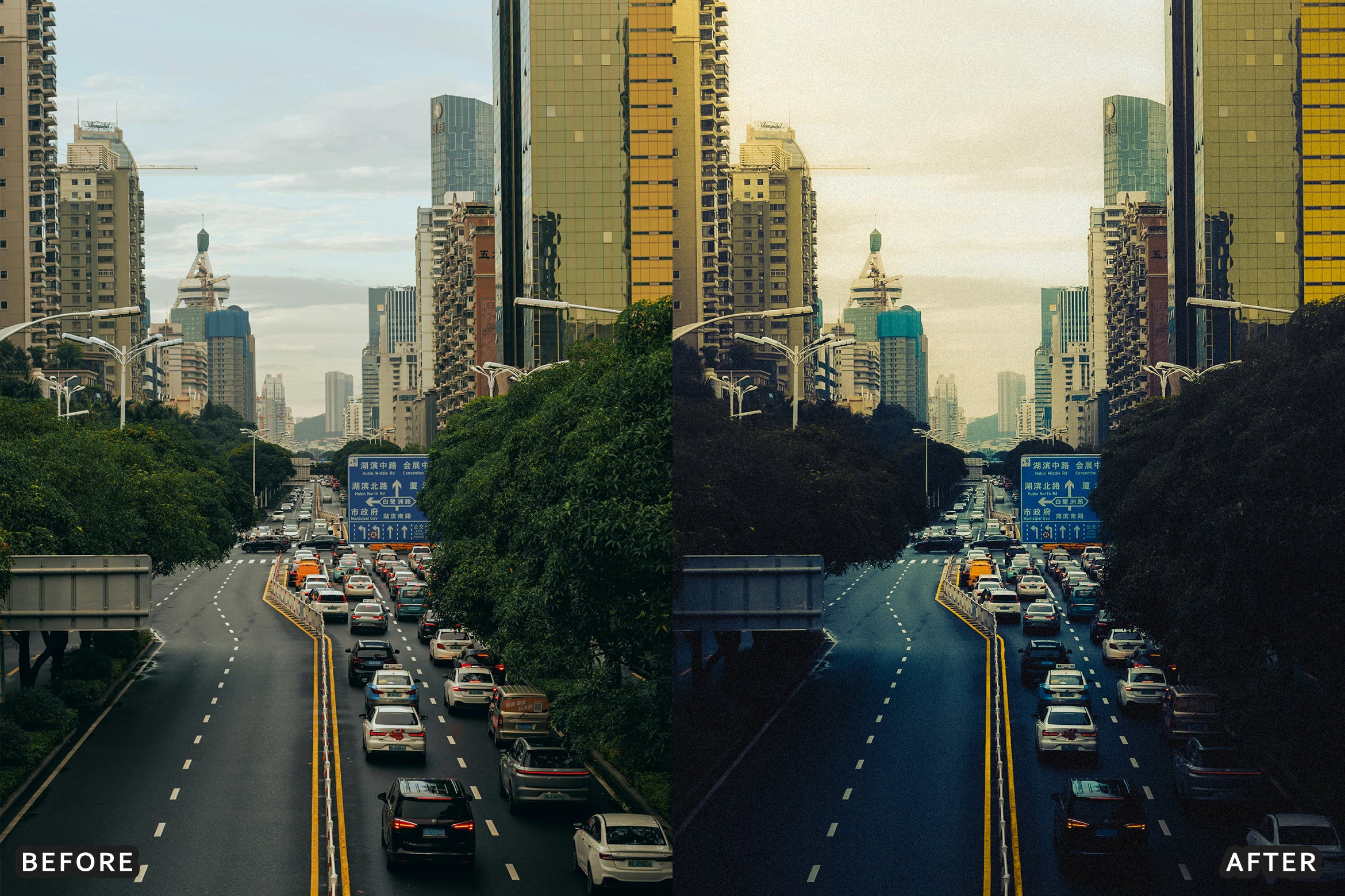 AI-Optimized Cinematic City Glow Lightroom Presets
