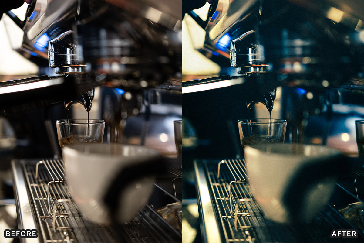 AI-Optimized Espresso Noir Café Lightroom Presets
